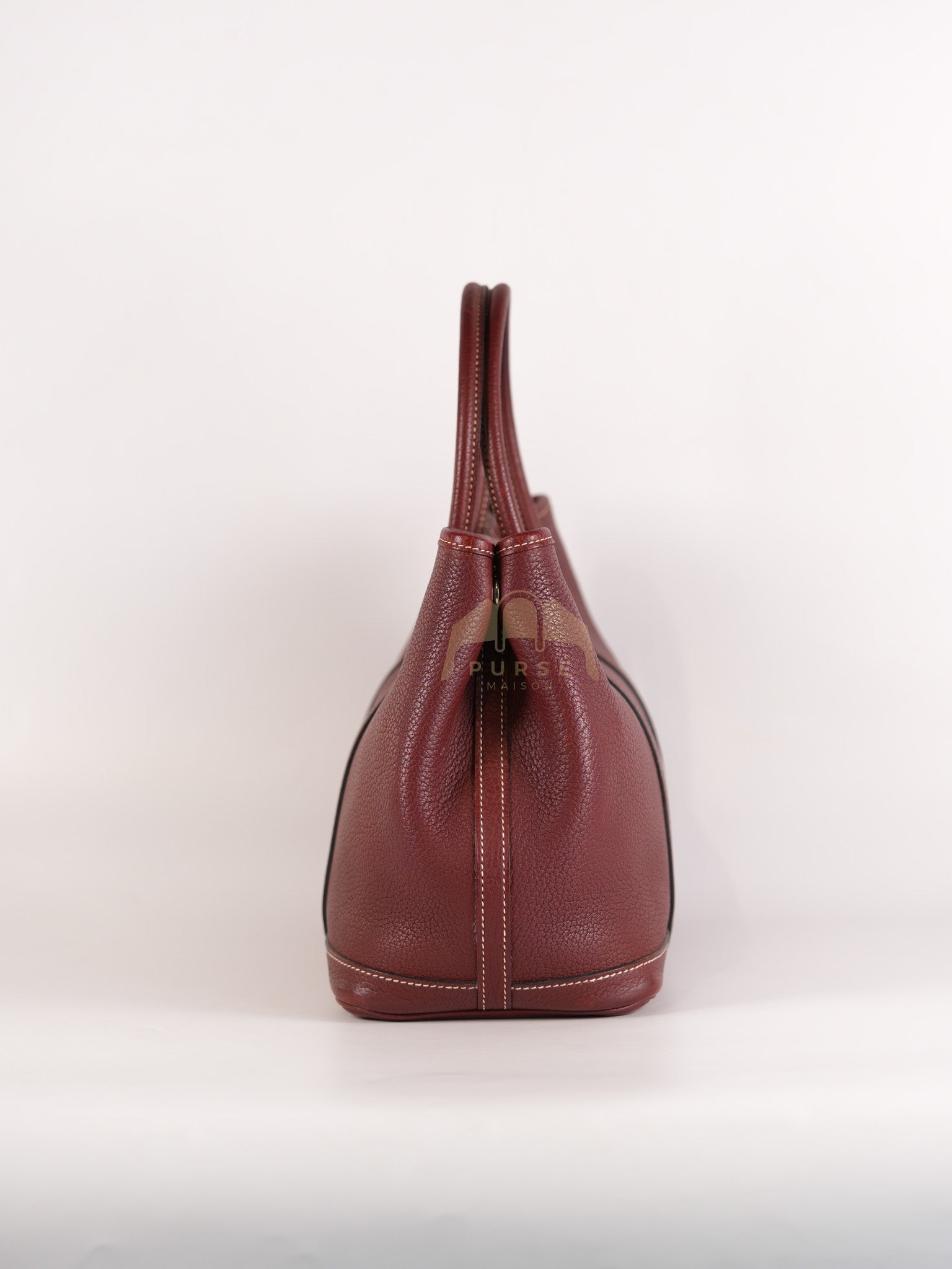 Garden Party Tote Bag (GPT) 30 in Rouge H Negonda Leather Palladium Hardware Stamp O Square (2011) | Purse Maison Luxury Bags Shop