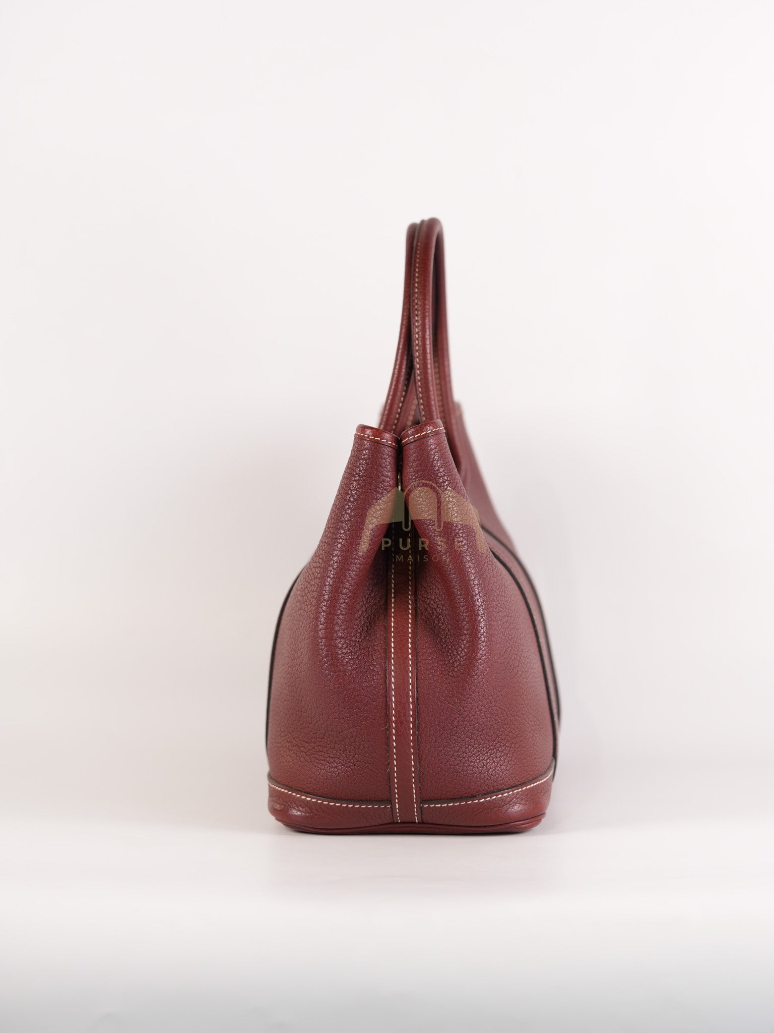 Garden Party Tote Bag (GPT) 30 in Rouge H Negonda Leather Palladium Hardware Stamp O Square (2011) | Purse Maison Luxury Bags Shop