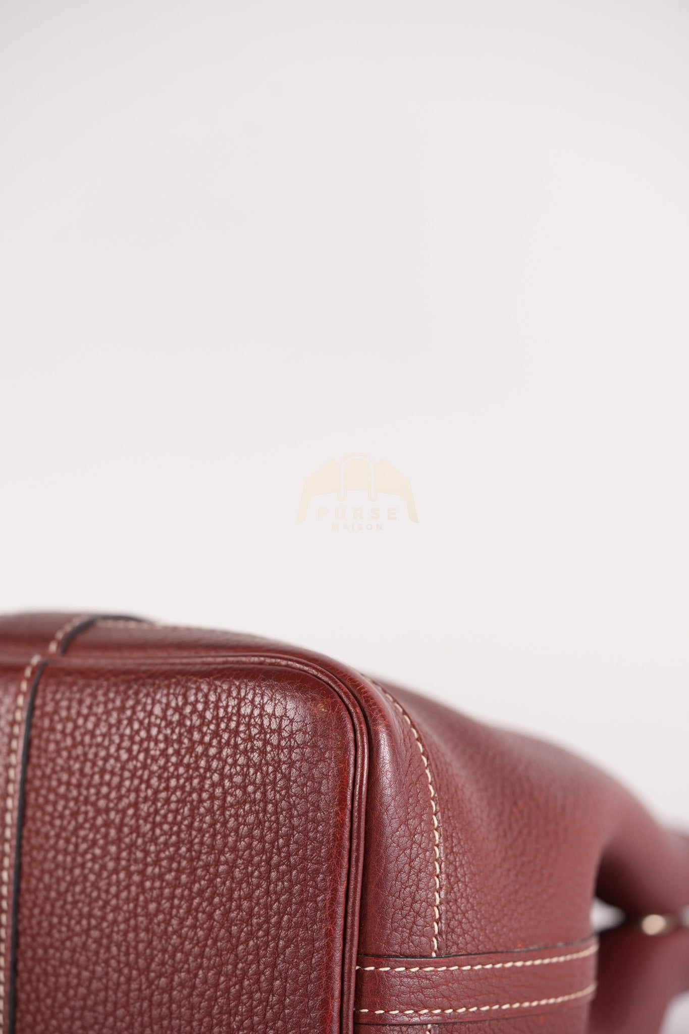 Garden Party Tote Bag (GPT) 30 in Rouge H Negonda Leather Palladium Hardware Stamp O Square (2011) | Purse Maison Luxury Bags Shop