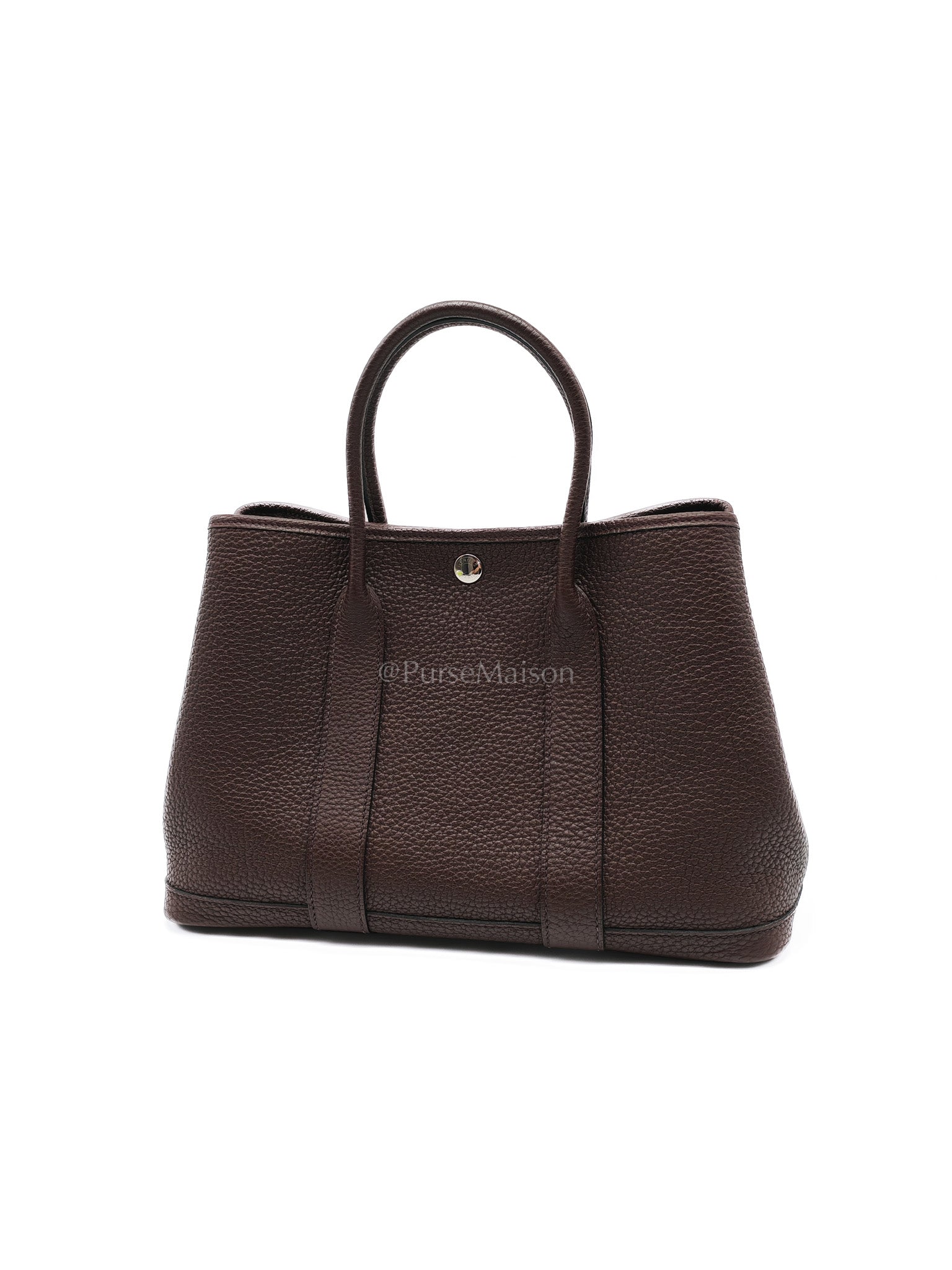 Garden Party Tote Bag (GPT) 30 in Rouge Sellier Negonda Leather in Palladium Hardware Stamp Z(2021) | Purse Maison Luxury Bags Shop