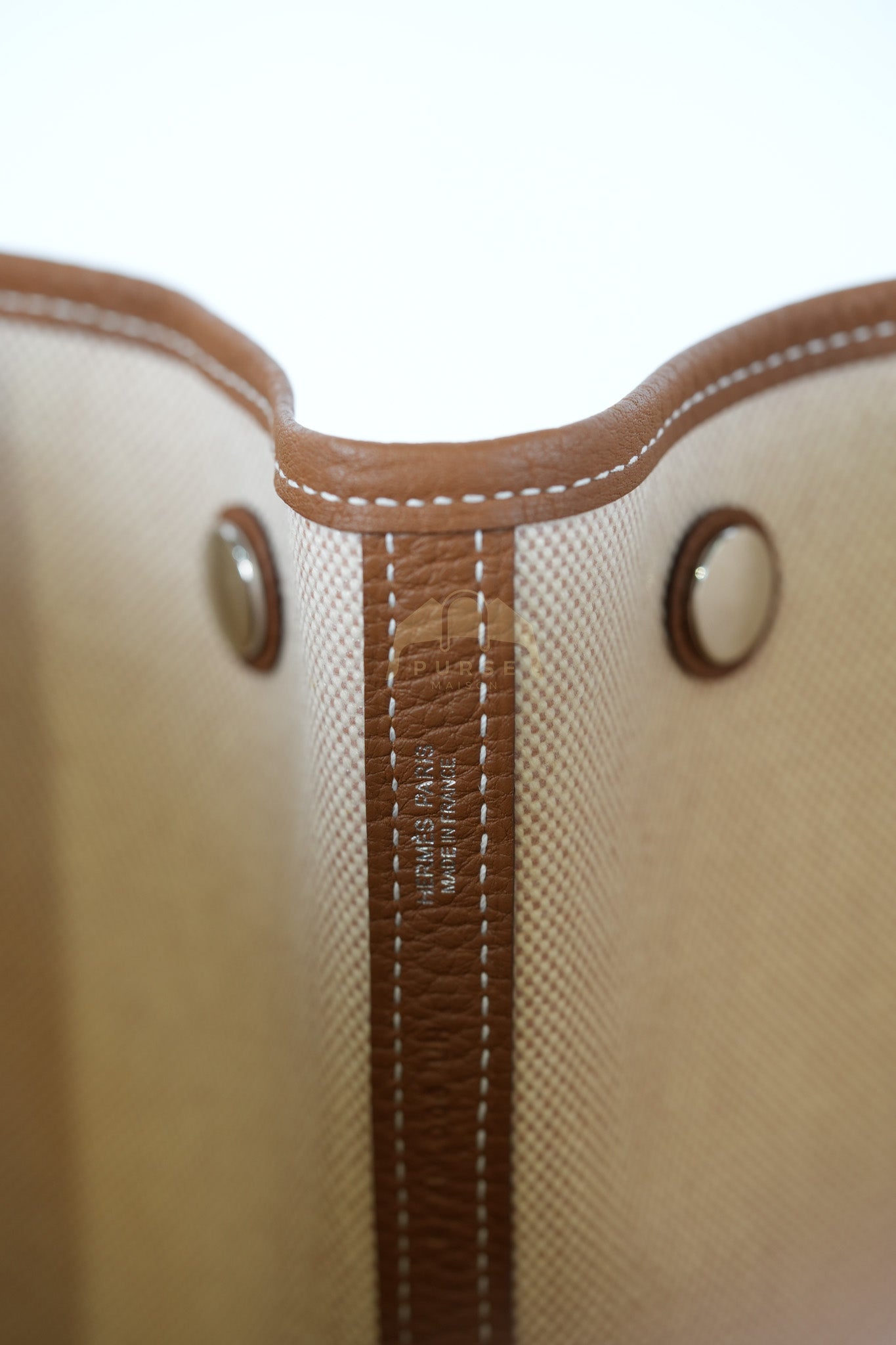 Garden Party Tote Bag (GPT) Voyage 41 in Beige Ecru Palladium Hardware Stamp K(2025) | Purse Maison Luxury Bags Shop