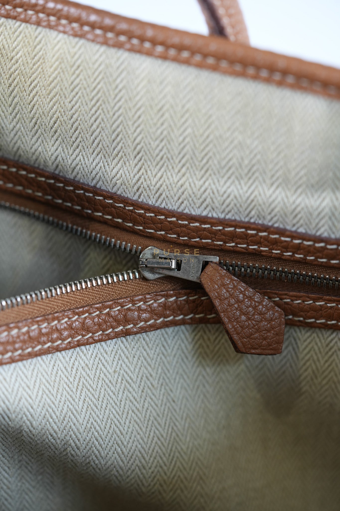 Garden Party Tote Bag(GTP) 36 in Gold Clemence Palladium Hardware Stamp X(2016) | Purse Maison Luxury Bags Shop