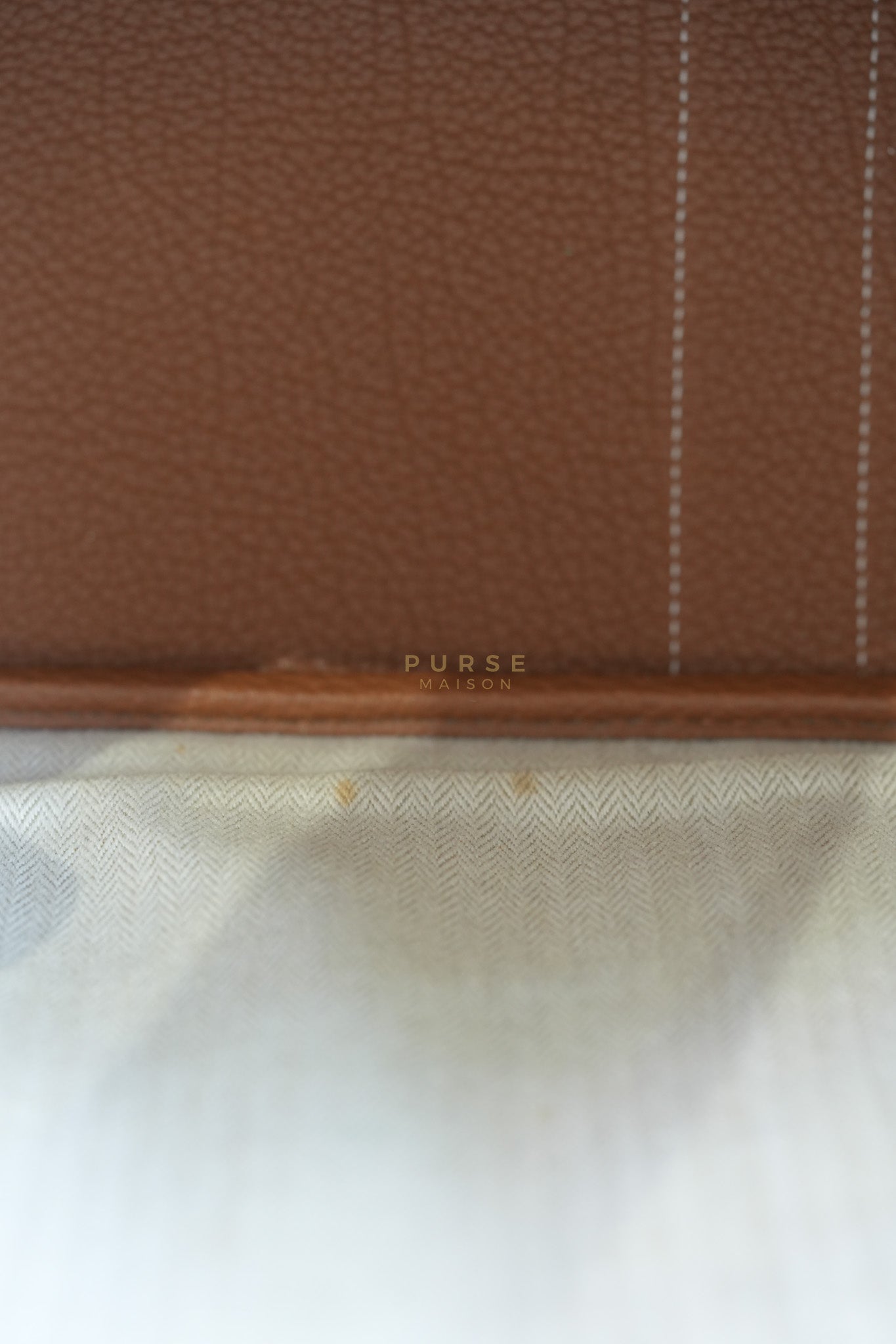 Garden Party Tote Bag(GTP) 36 in Gold Clemence Palladium Hardware Stamp X(2016) | Purse Maison Luxury Bags Shop