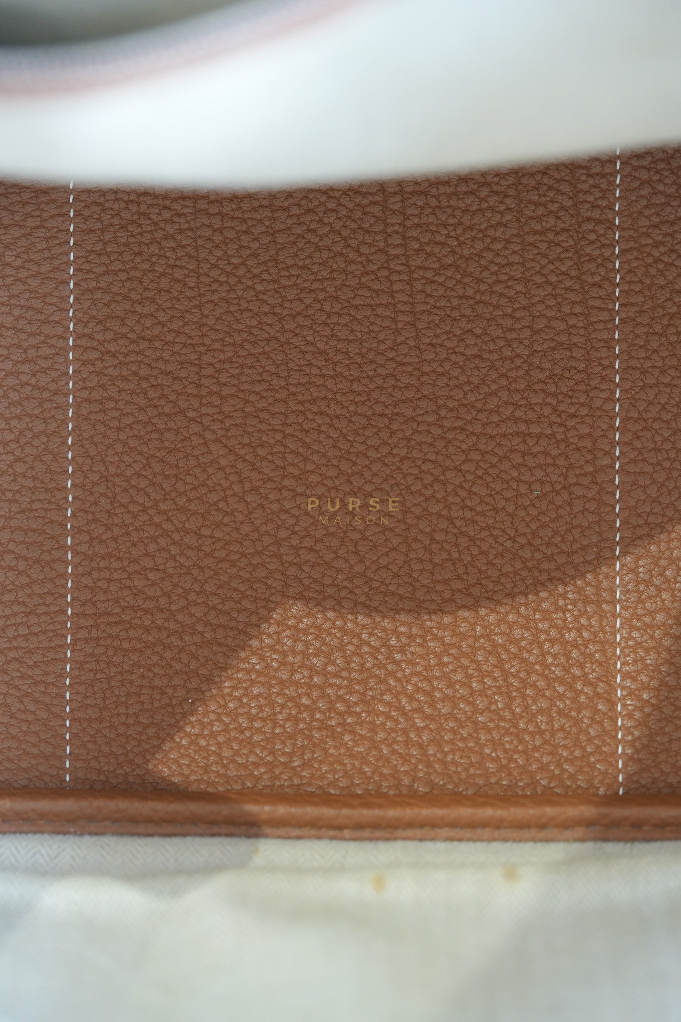 Garden Party Tote Bag(GTP) 36 in Gold Clemence Palladium Hardware Stamp X(2016) | Purse Maison Luxury Bags Shop