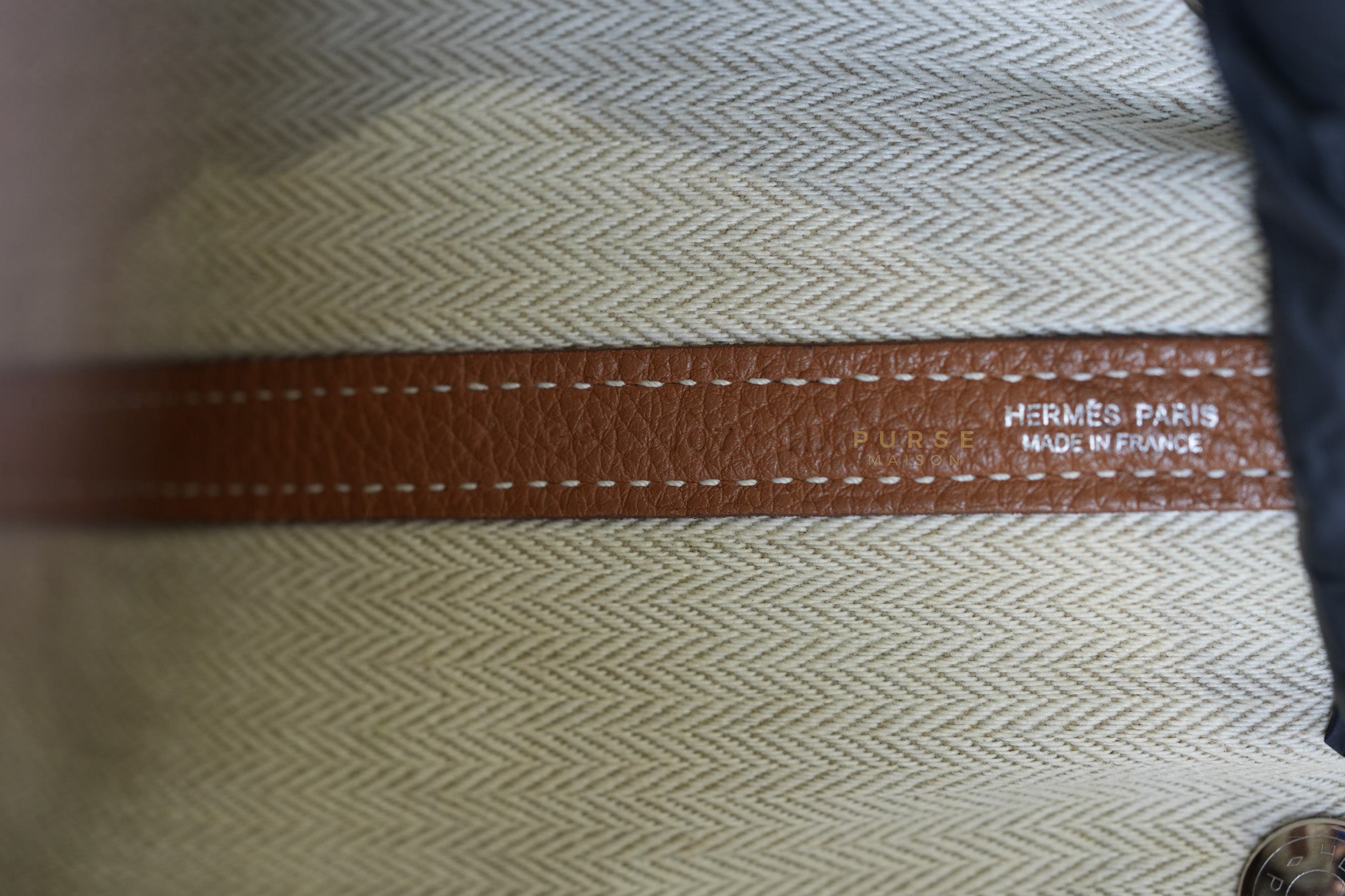 Garden Party Tote Bag(GTP) 36 in Gold Clemence Palladium Hardware Stamp X(2016) | Purse Maison Luxury Bags Shop