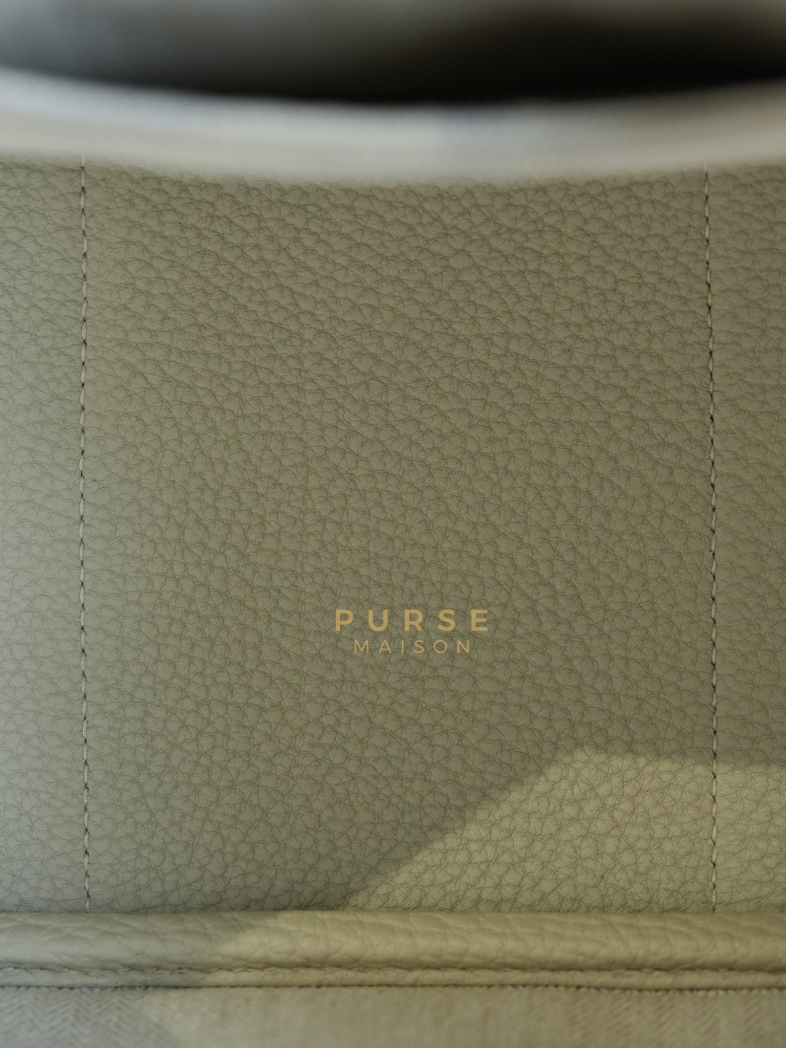 Garden Party Tote (GPT) 30 in Beton Veau Negonda Leather & Palladium Hardware Stamp Z (2021) | Purse Maison Luxury Bags Shop