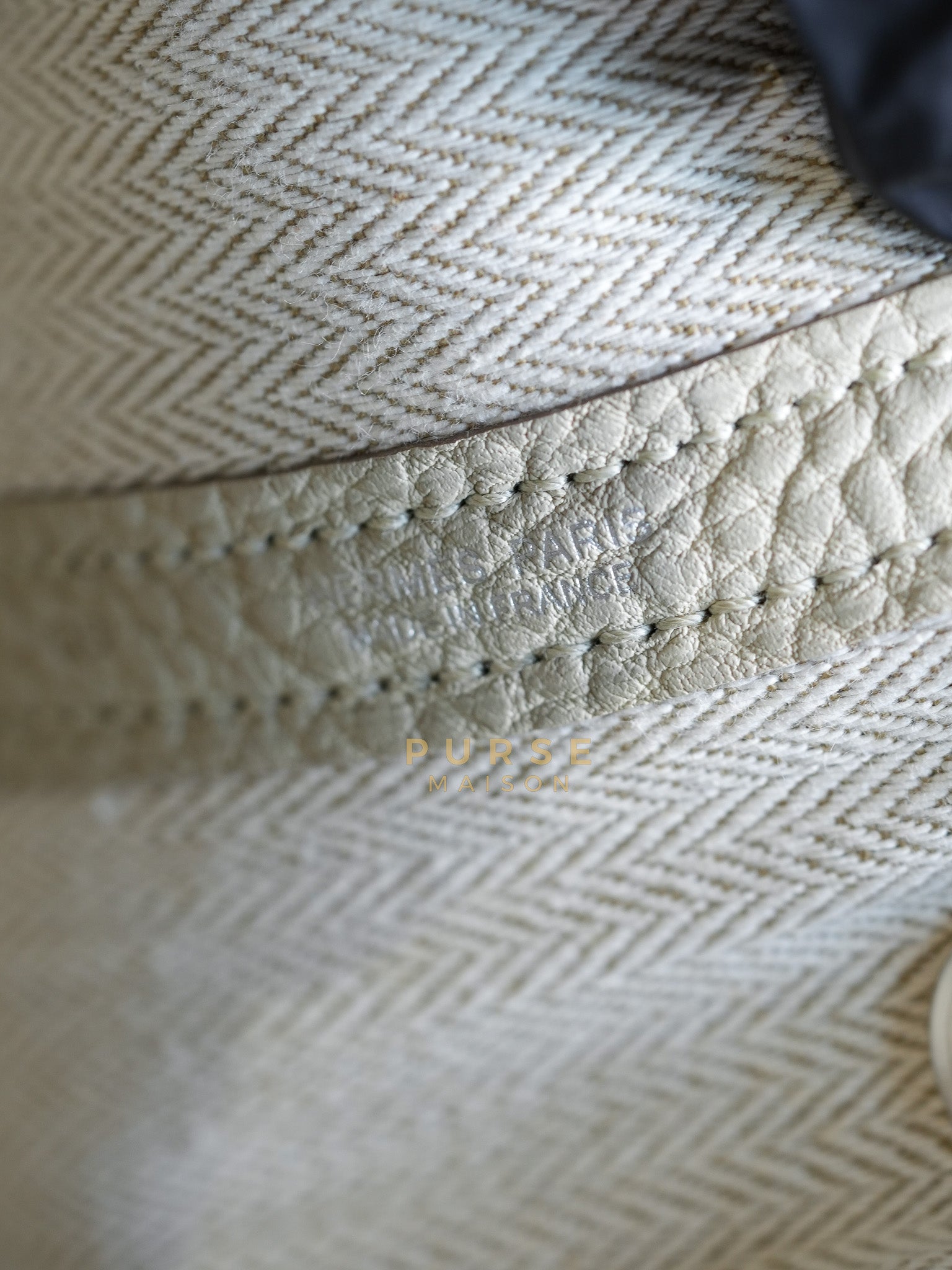 Garden Party Tote (GPT) 30 in Beton Veau Negonda Leather & Palladium Hardware Stamp Z (2021) | Purse Maison Luxury Bags Shop