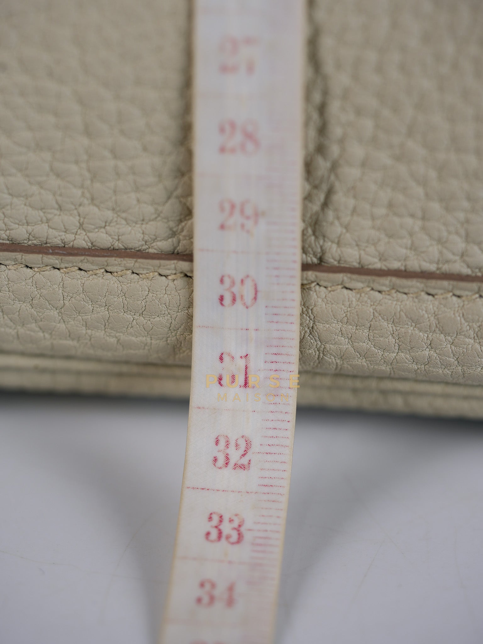 Garden Party Tote (GPT) 30 in Beton Veau Negonda Leather & Palladium Hardware Stamp Z (2021) | Purse Maison Luxury Bags Shop