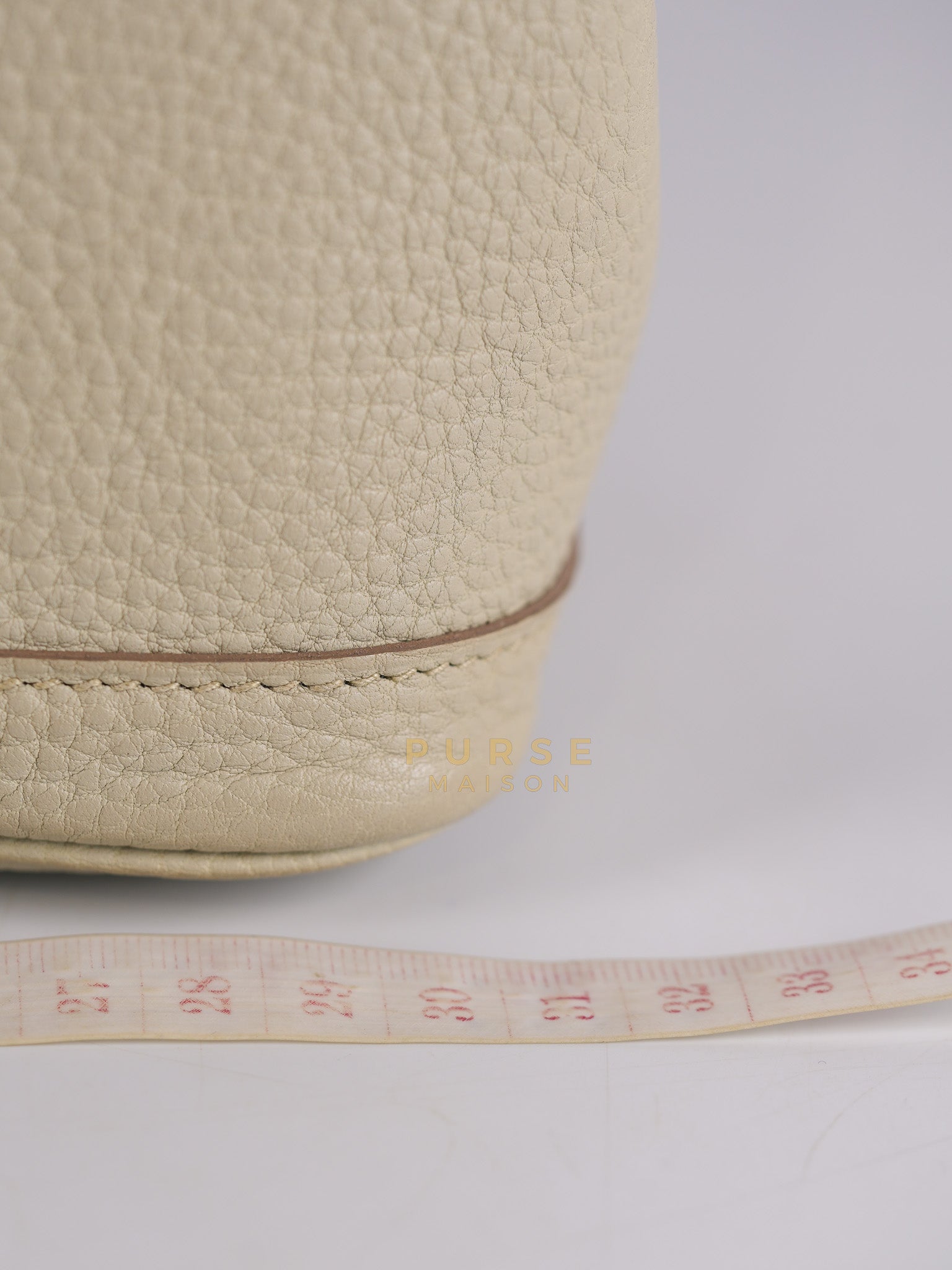 Garden Party Tote (GPT) 30 in Beton Veau Negonda Leather & Palladium Hardware Stamp Z (2021) | Purse Maison Luxury Bags Shop