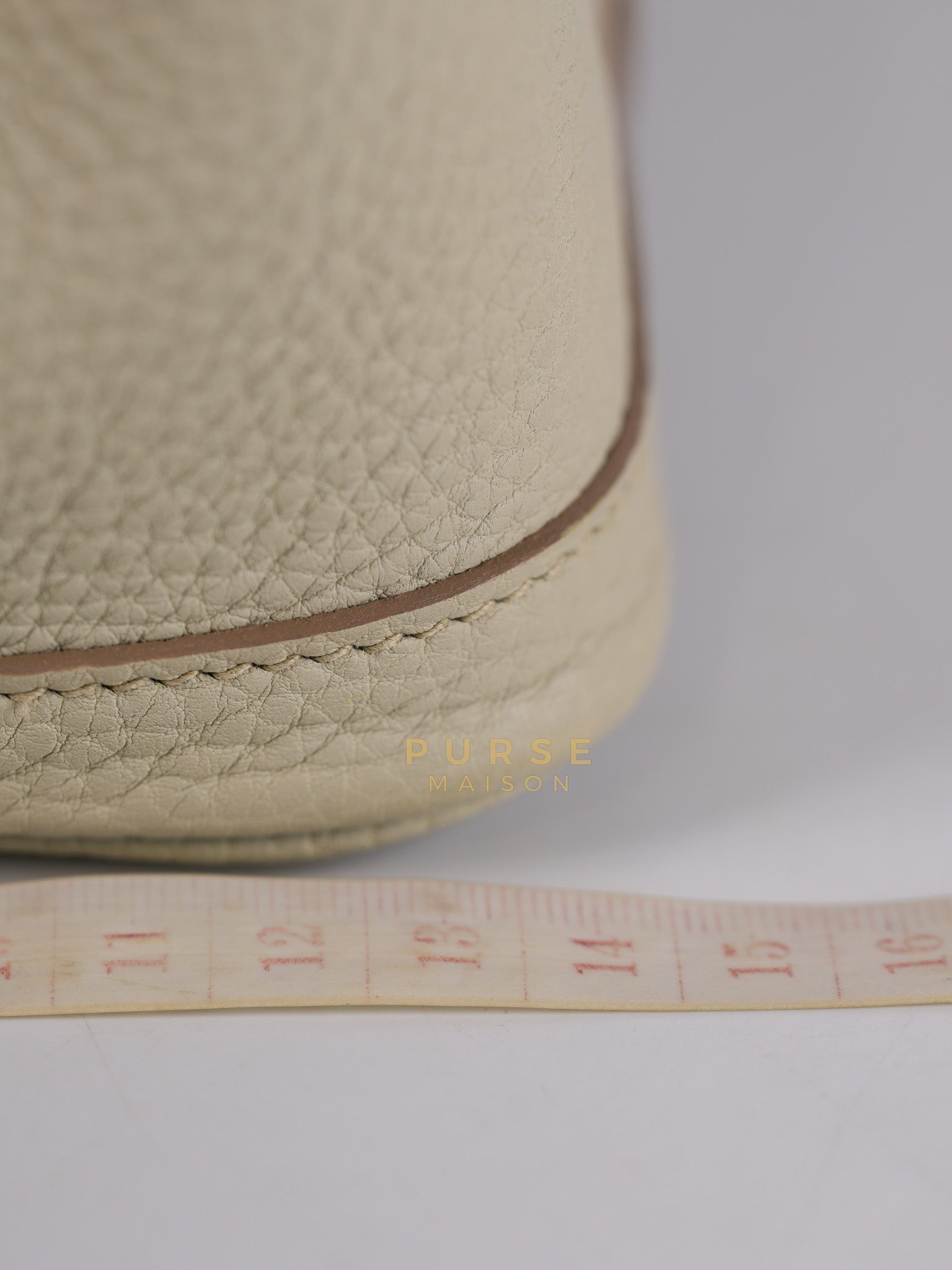 Garden Party Tote (GPT) 30 in Beton Veau Negonda Leather & Palladium Hardware Stamp Z (2021) | Purse Maison Luxury Bags Shop