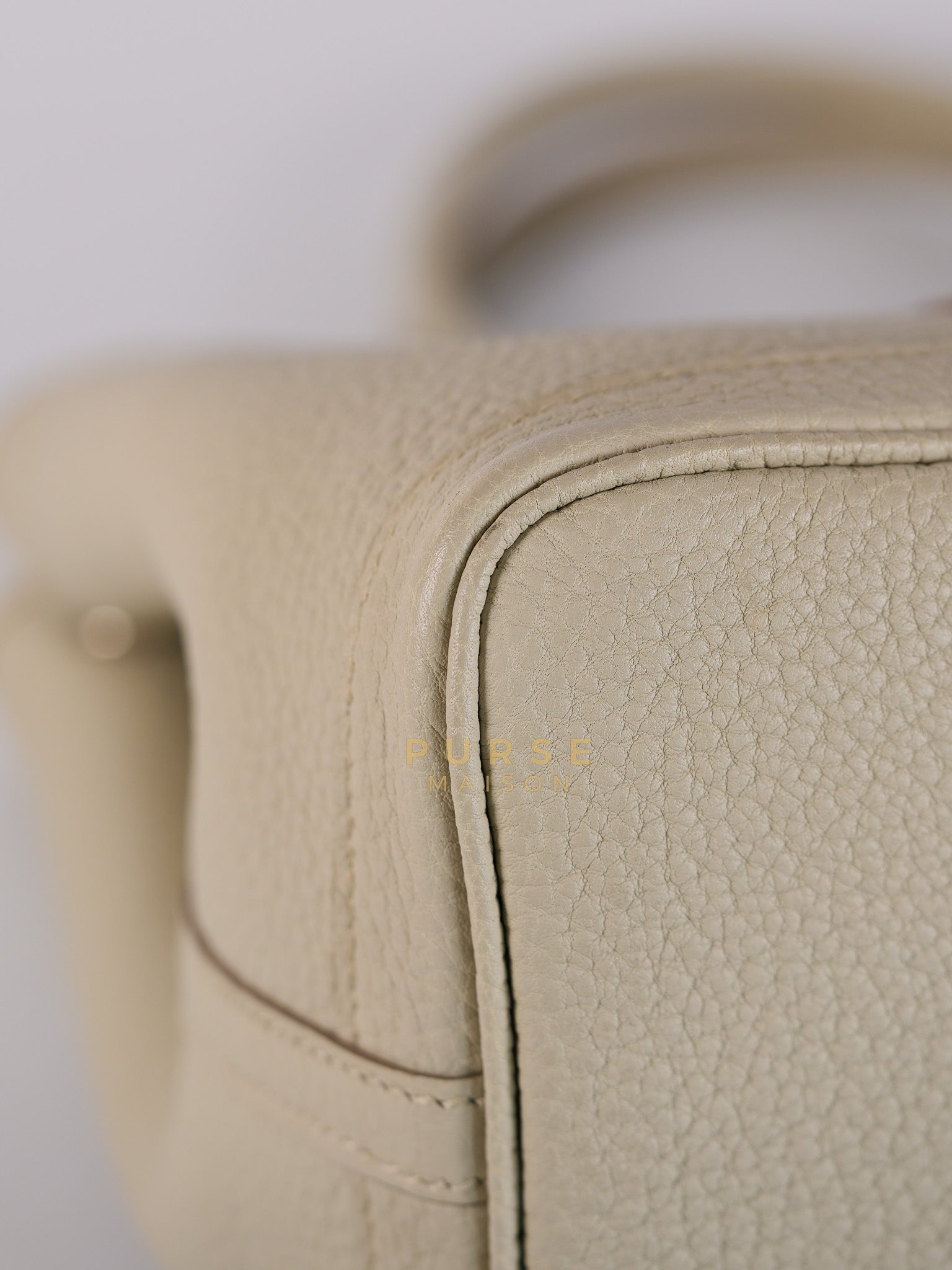 Garden Party Tote (GPT) 30 in Beton Veau Negonda Leather & Palladium Hardware Stamp Z (2021) | Purse Maison Luxury Bags Shop