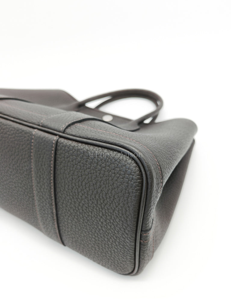 Garden Party Tote (GPT) 30 in Ebene Negonda Leather & Palladium Hardware Stamp B(2023) | Purse Maison Luxury Bags Shop