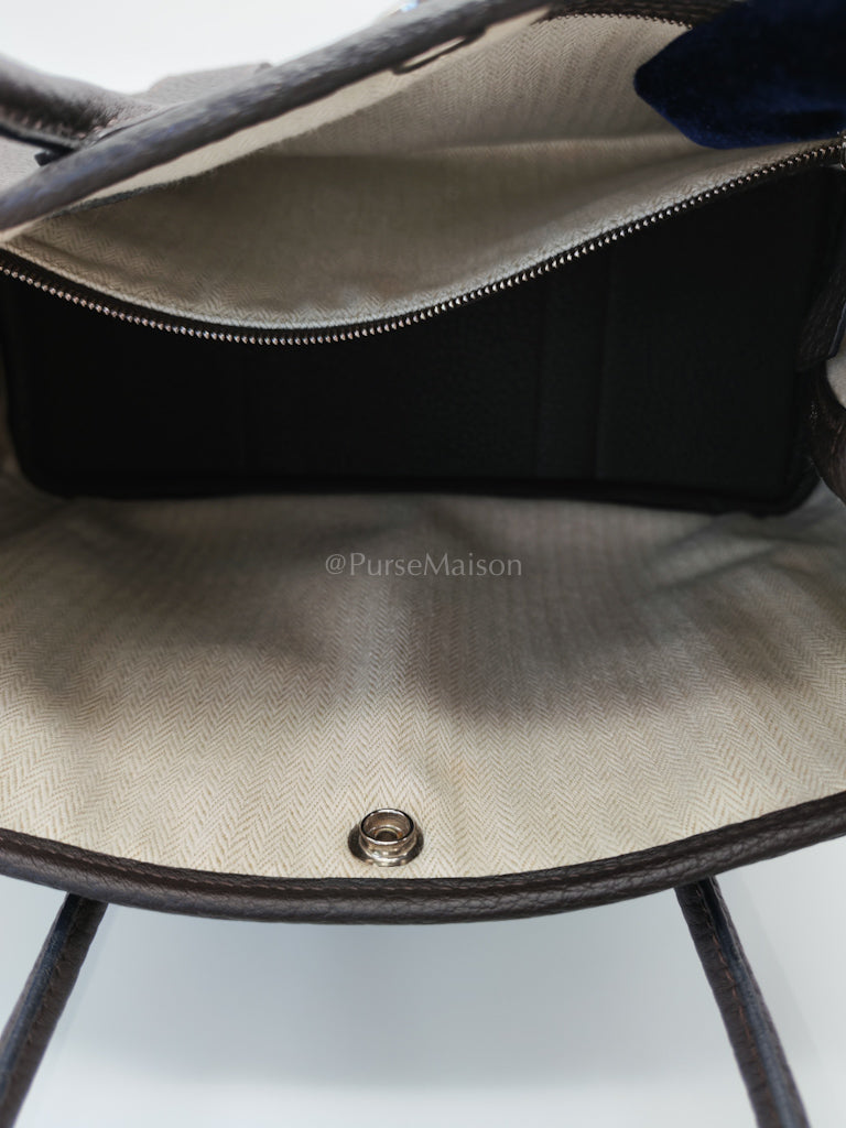 Garden Party Tote (GPT) 30 in Ebene Negonda Leather & Palladium Hardware Stamp B(2023) | Purse Maison Luxury Bags Shop