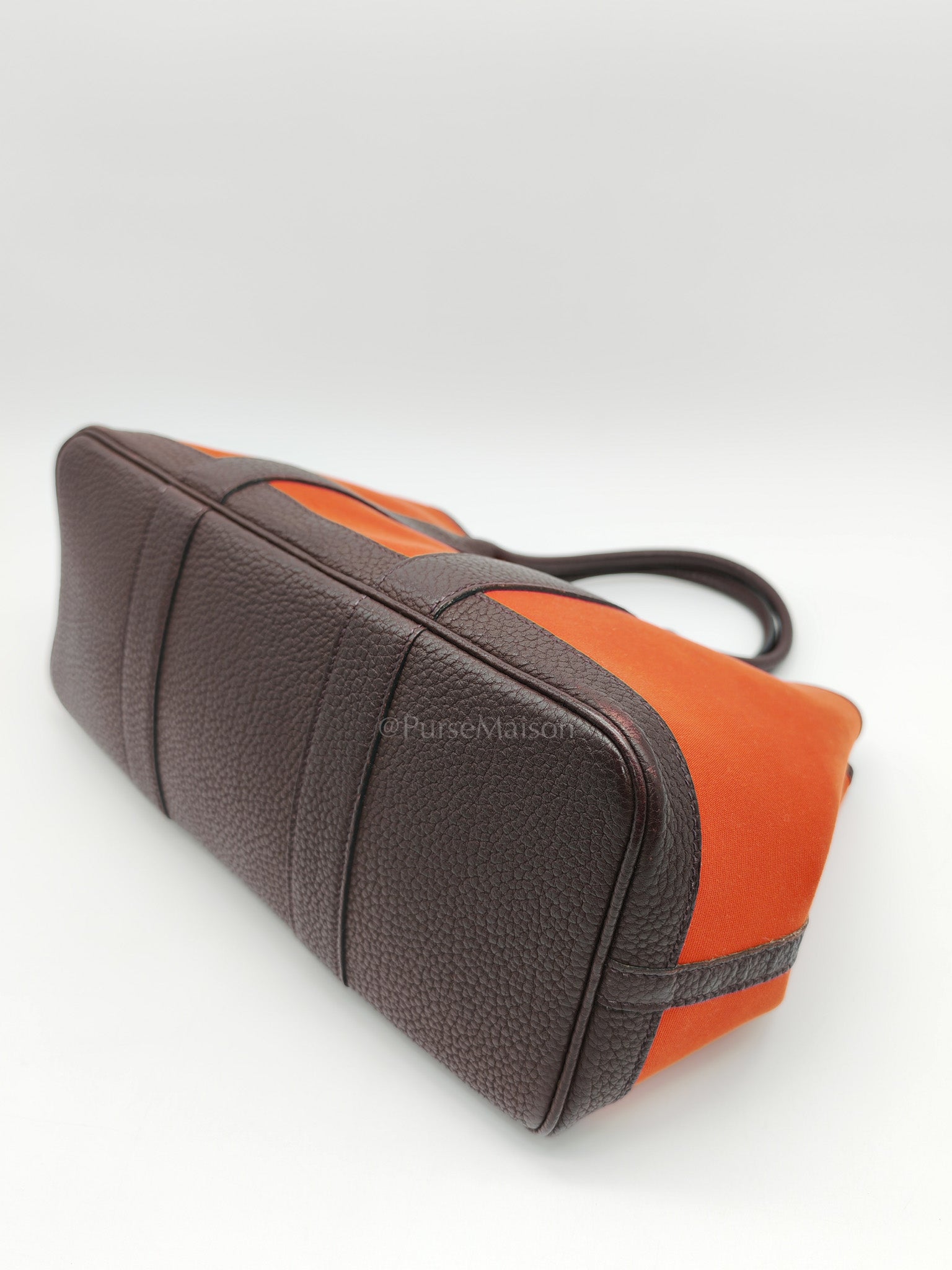 Garden Party Tote (GPT) 30 in Orange Mecano Canvas Palladium Hardware Stamp Z(2021) | Purse Maison Luxury Bags Shop