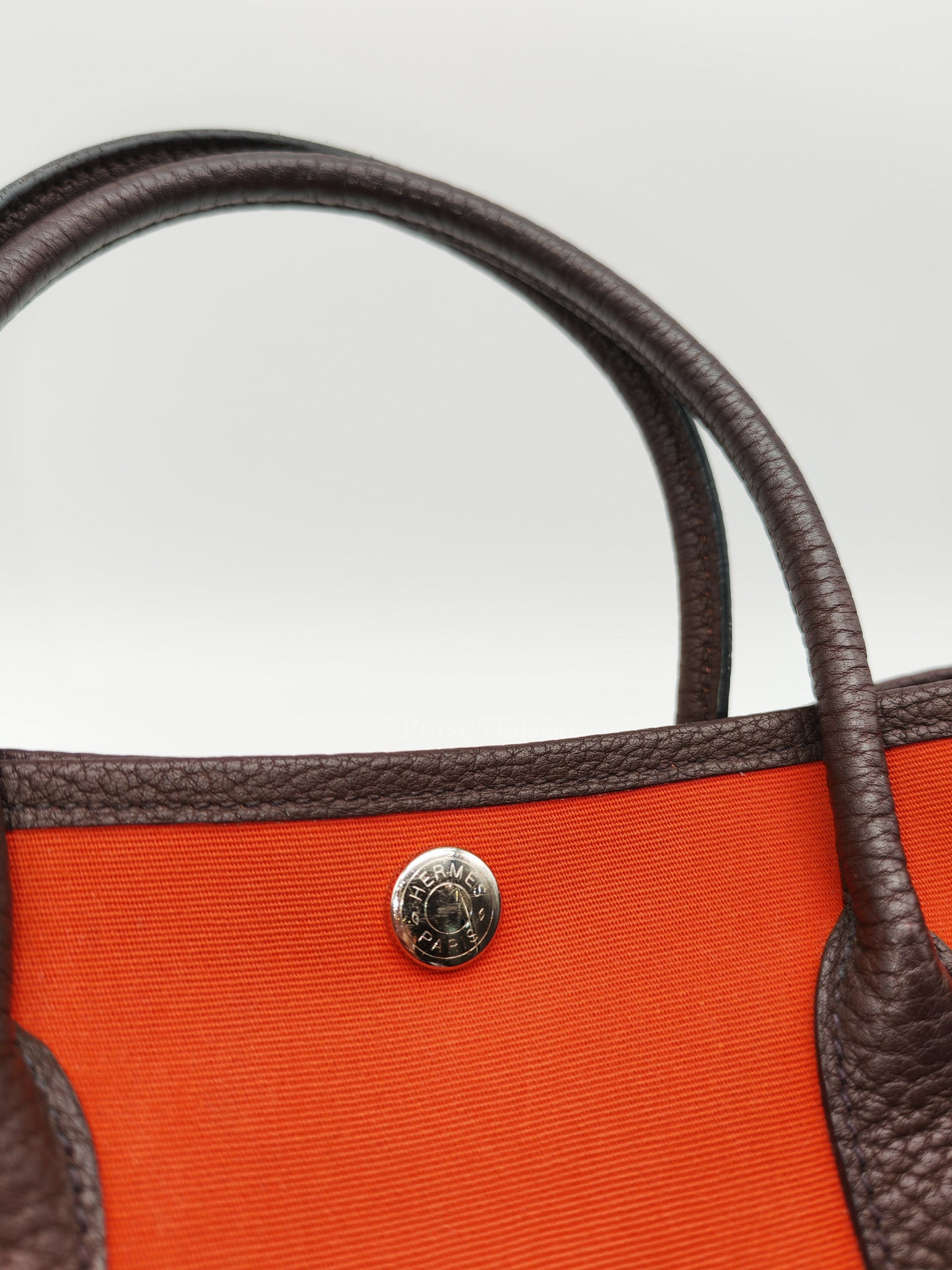 Garden Party Tote (GPT) 30 in Orange Mecano Canvas Palladium Hardware Stamp Z(2021) | Purse Maison Luxury Bags Shop