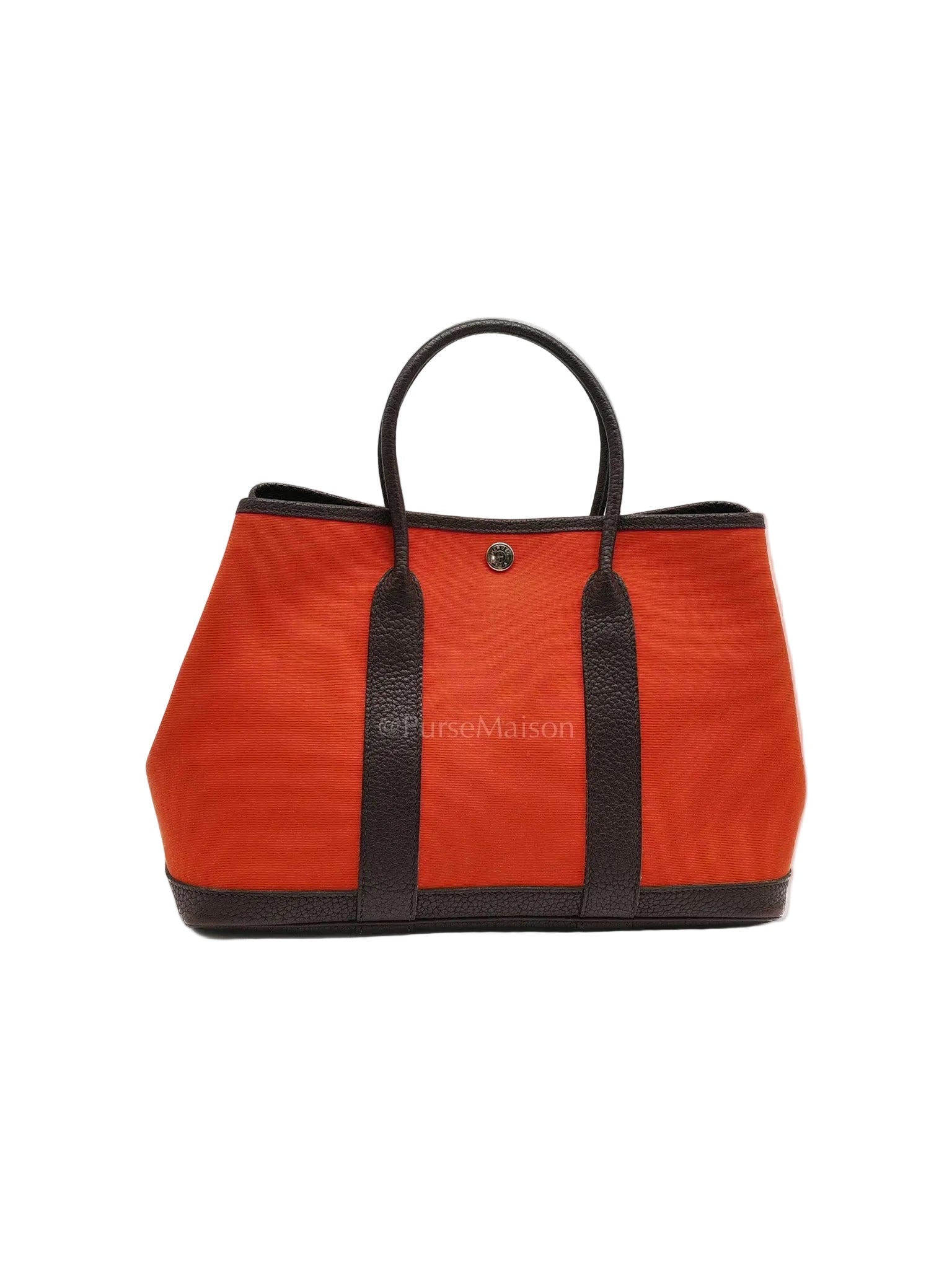 Garden Party Tote (GPT) 30 in Orange Mecano Canvas Palladium Hardware Stamp Z(2021) | Purse Maison Luxury Bags Shop