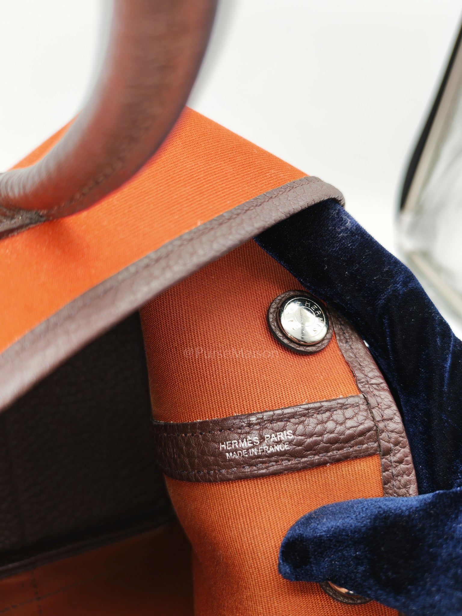 Garden Party Tote (GPT) 30 in Orange Mecano Canvas Palladium Hardware Stamp Z(2021) | Purse Maison Luxury Bags Shop