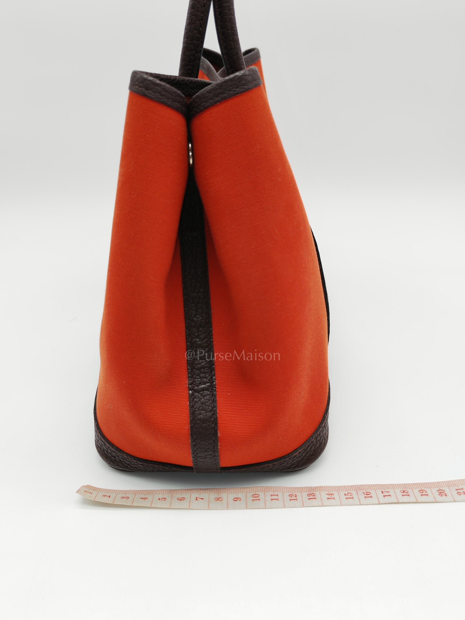 Garden Party Tote (GPT) 30 in Orange Mecano Canvas Palladium Hardware Stamp Z(2021) | Purse Maison Luxury Bags Shop
