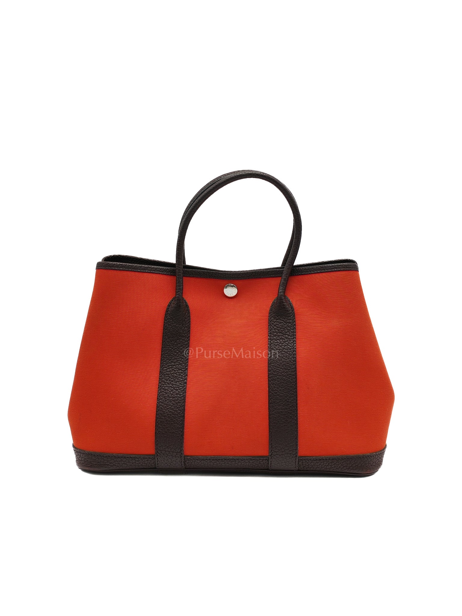Garden Party Tote (GPT) 30 in Orange Mecano Canvas Palladium Hardware Stamp Z(2021) | Purse Maison Luxury Bags Shop