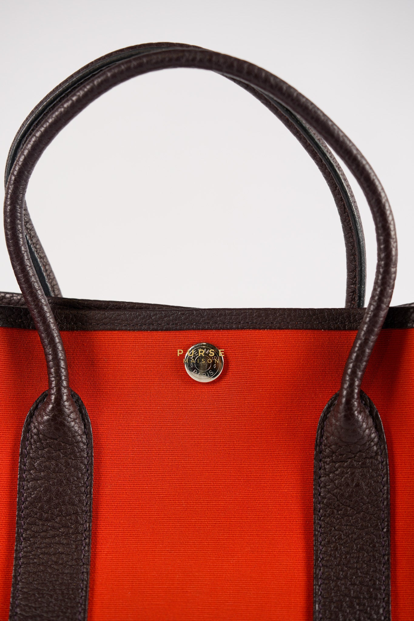 Garden Party Tote (GPT) 30 in Orange Mecano Canvas Stamp A | Purse Maison Luxury Bags Shop