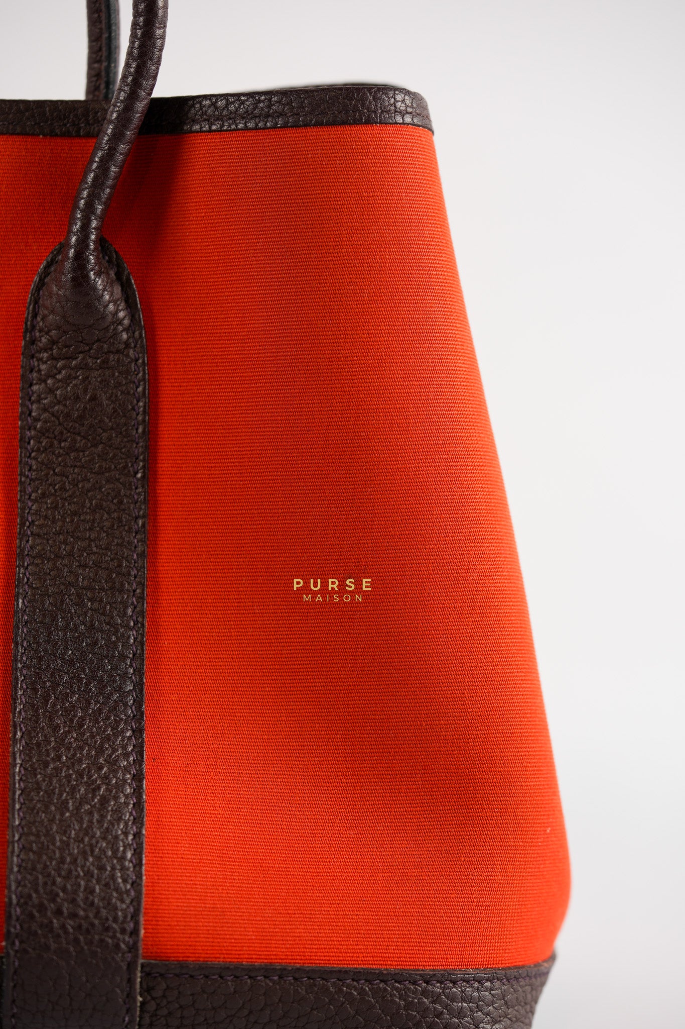 Garden Party Tote (GPT) 30 in Orange Mecano Canvas Stamp A | Purse Maison Luxury Bags Shop