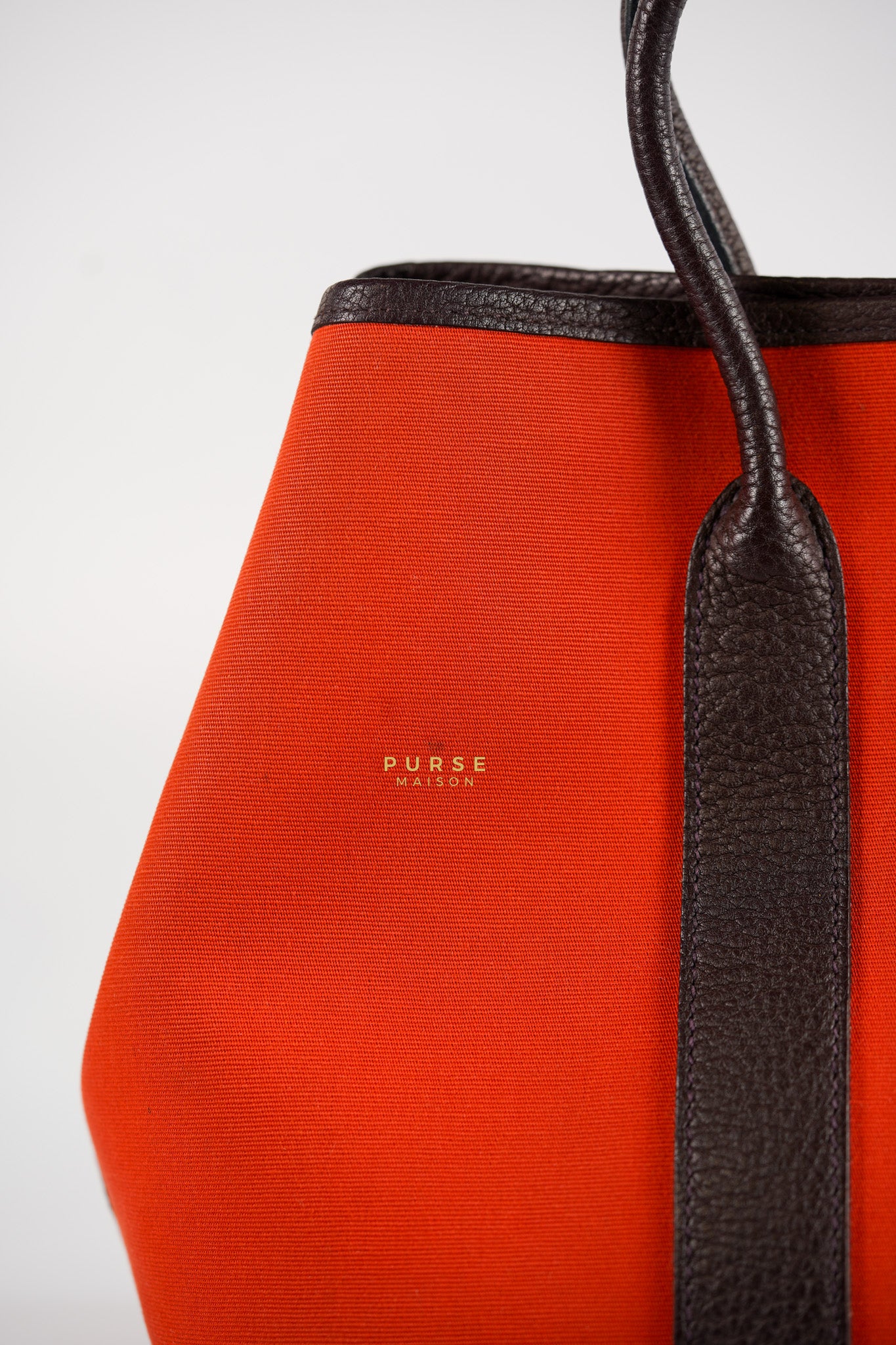 Garden Party Tote (GPT) 30 in Orange Mecano Canvas Stamp A | Purse Maison Luxury Bags Shop