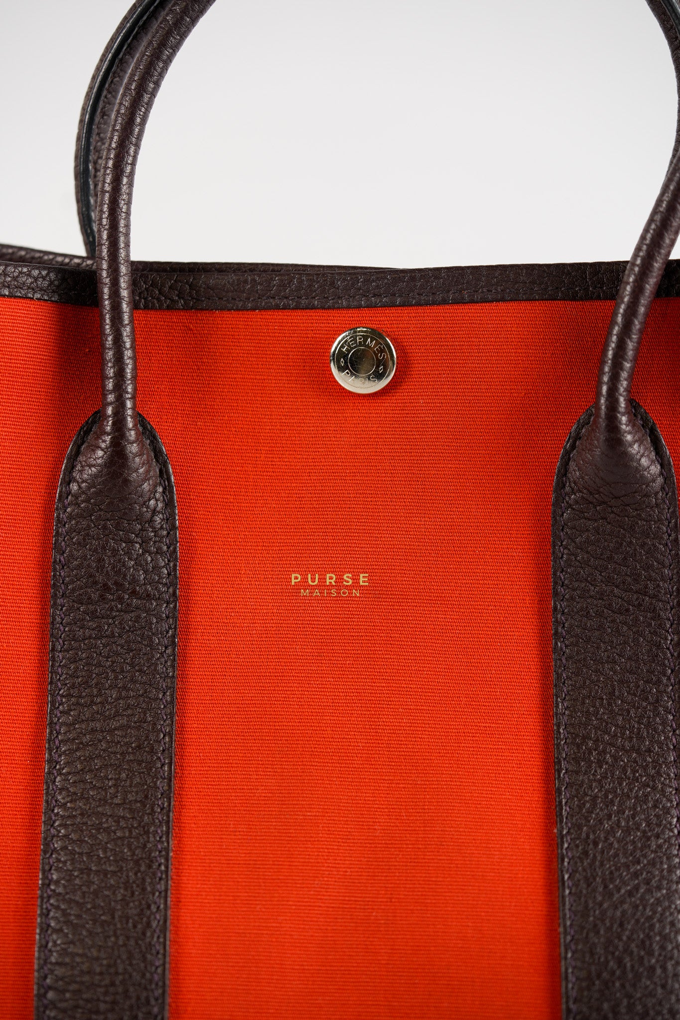 Garden Party Tote (GPT) 30 in Orange Mecano Canvas Stamp A | Purse Maison Luxury Bags Shop