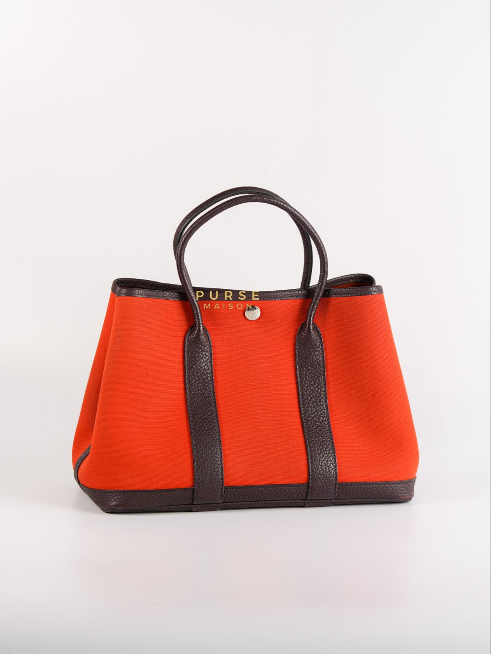 Garden Party Tote (GPT) 30 in Orange Mecano Canvas Stamp A | Purse Maison Luxury Bags Shop
