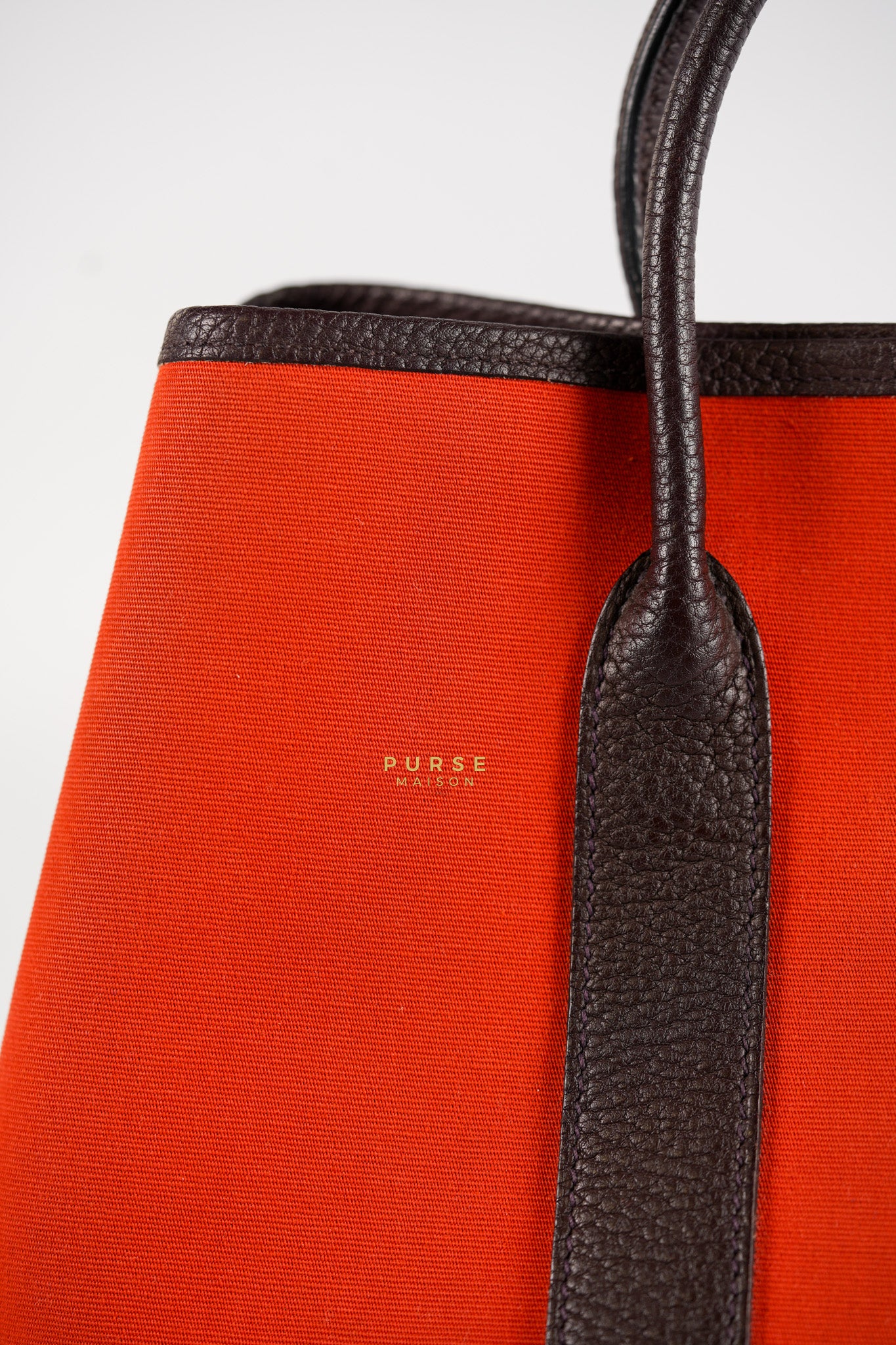 Garden Party Tote (GPT) 30 in Orange Mecano Canvas Stamp A | Purse Maison Luxury Bags Shop