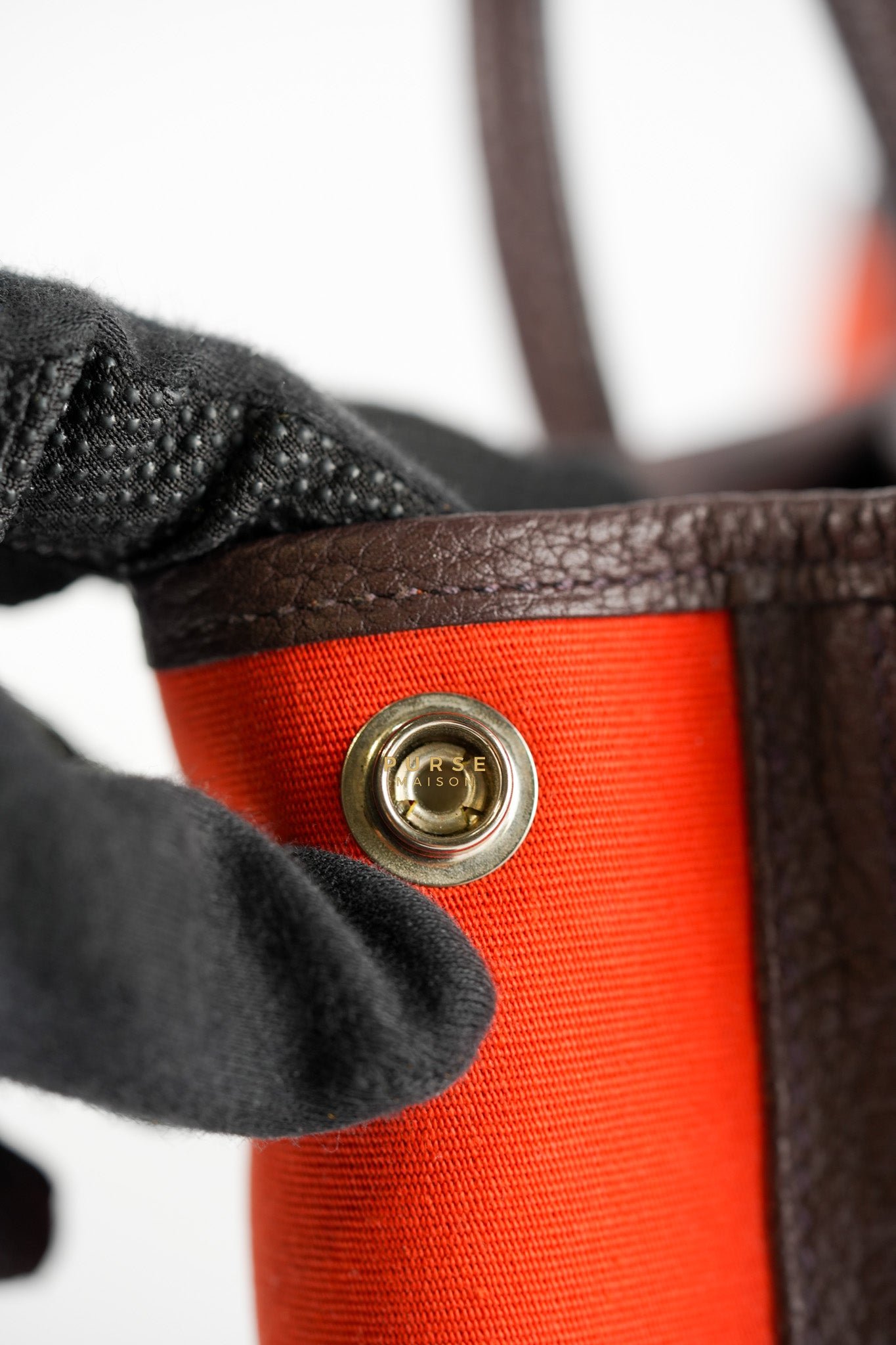 Garden Party Tote (GPT) 30 in Orange Mecano Canvas Stamp A | Purse Maison Luxury Bags Shop