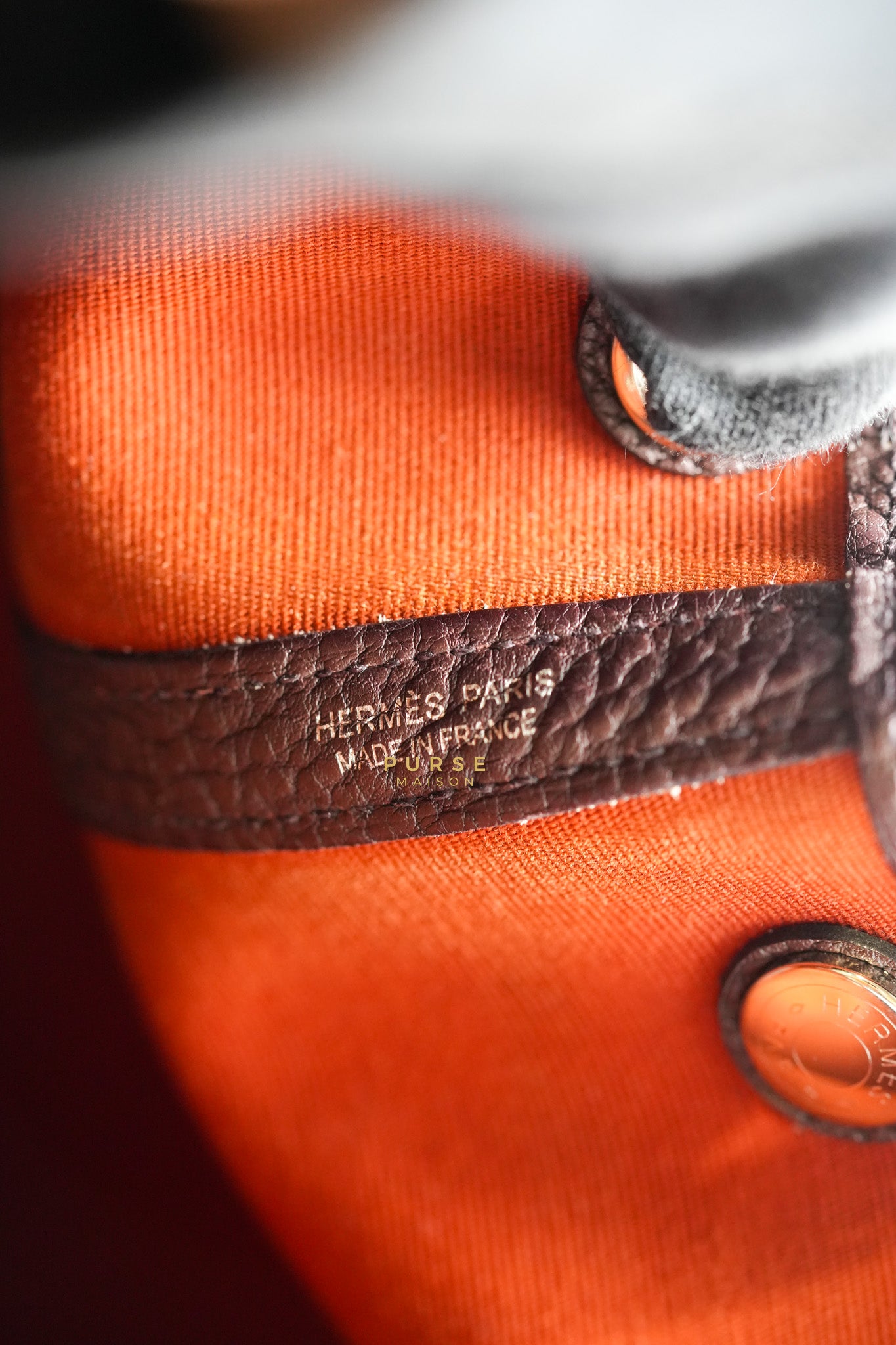 Garden Party Tote (GPT) 30 in Orange Mecano Canvas Stamp A | Purse Maison Luxury Bags Shop