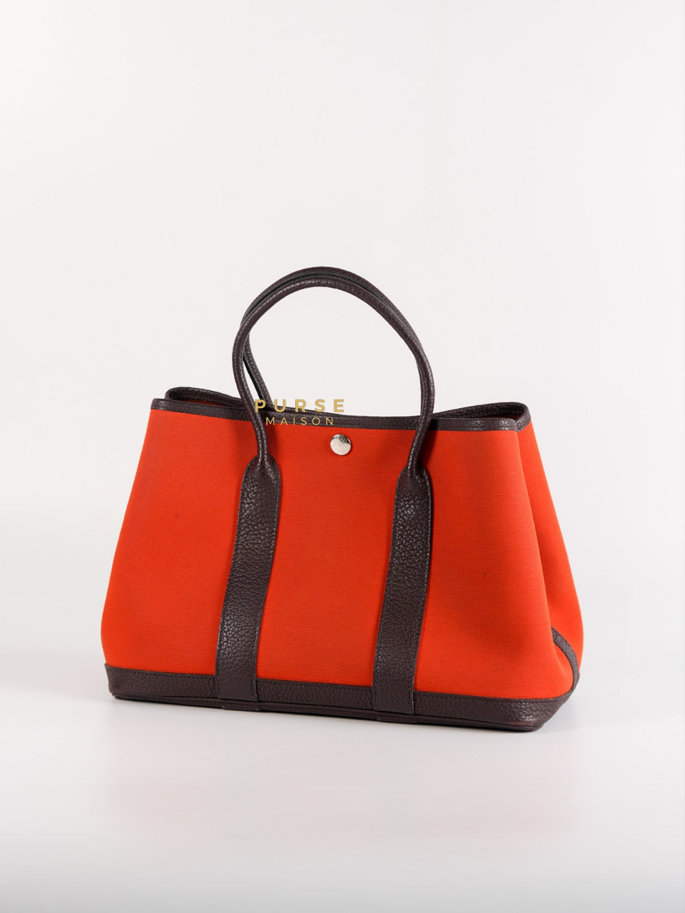 Garden Party Tote (GPT) 30 in Orange Mecano Canvas Stamp A | Purse Maison Luxury Bags Shop