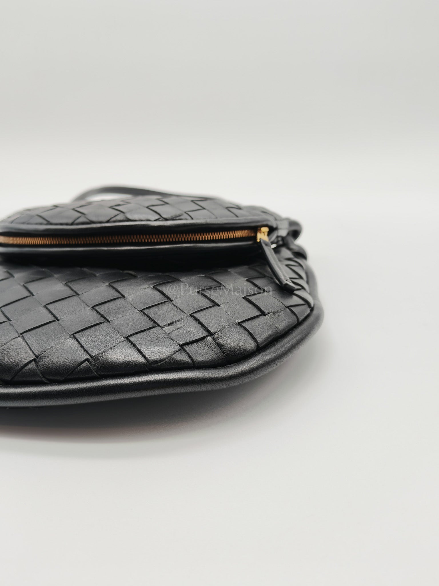 Gemelli Small in Black Intrecciato Nappa Leather Shoulder Bag | Purse Maison Luxury Bags Shop