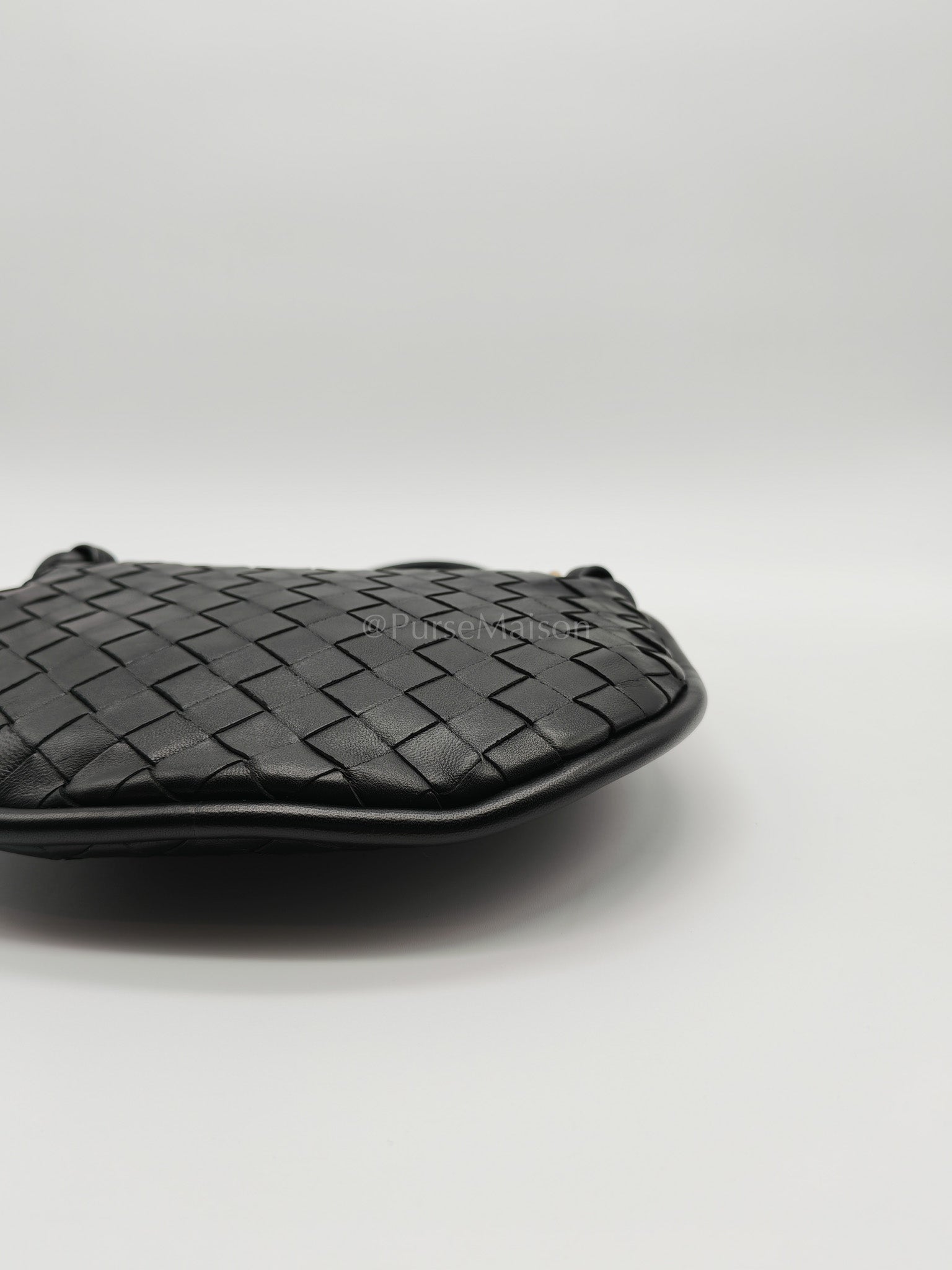 Gemelli Small in Black Intrecciato Nappa Leather Shoulder Bag | Purse Maison Luxury Bags Shop