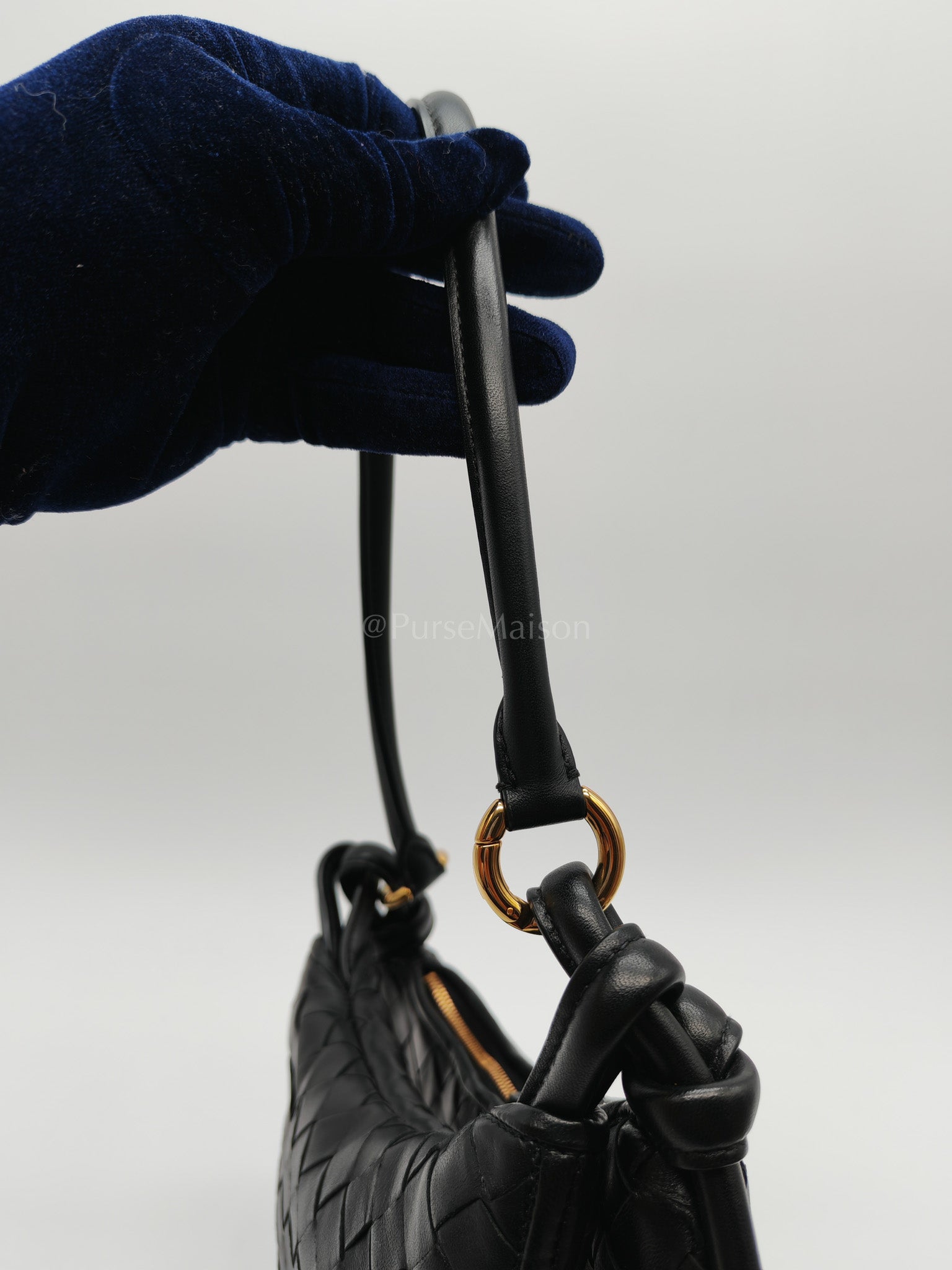 Gemelli Small in Black Intrecciato Nappa Leather Shoulder Bag | Purse Maison Luxury Bags Shop