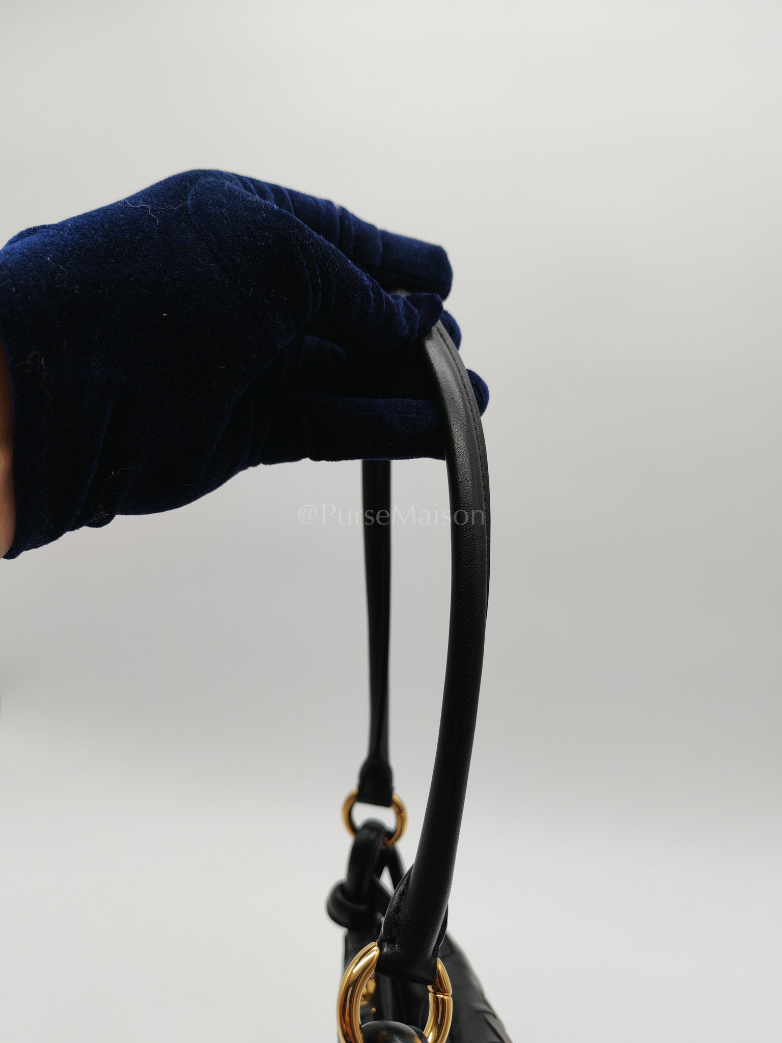 Gemelli Small in Black Intrecciato Nappa Leather Shoulder Bag | Purse Maison Luxury Bags Shop