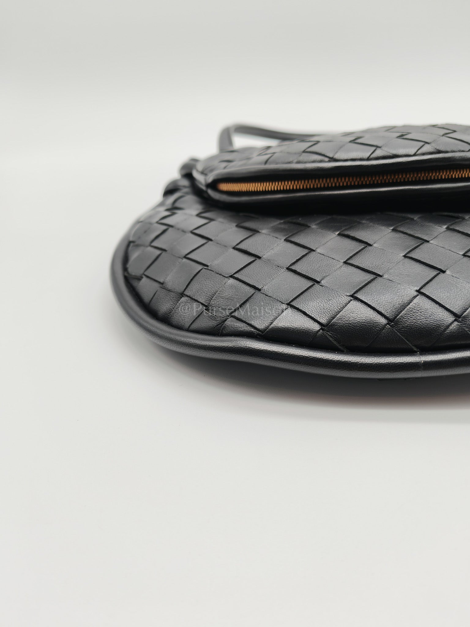 Gemelli Small in Black Intrecciato Nappa Leather Shoulder Bag | Purse Maison Luxury Bags Shop