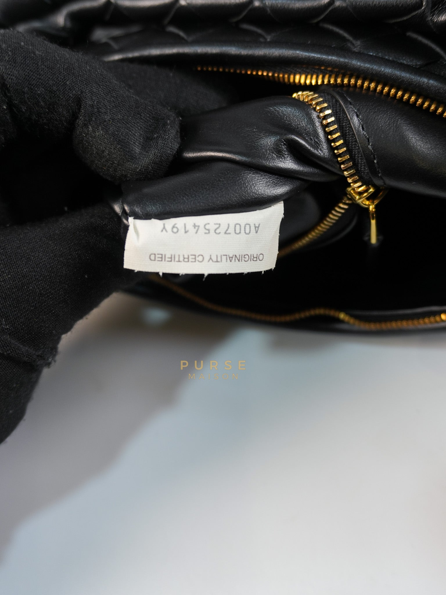 Gemeni Shoulder Bag Medium in Black Leather | Purse Maison Luxury Bags Shop