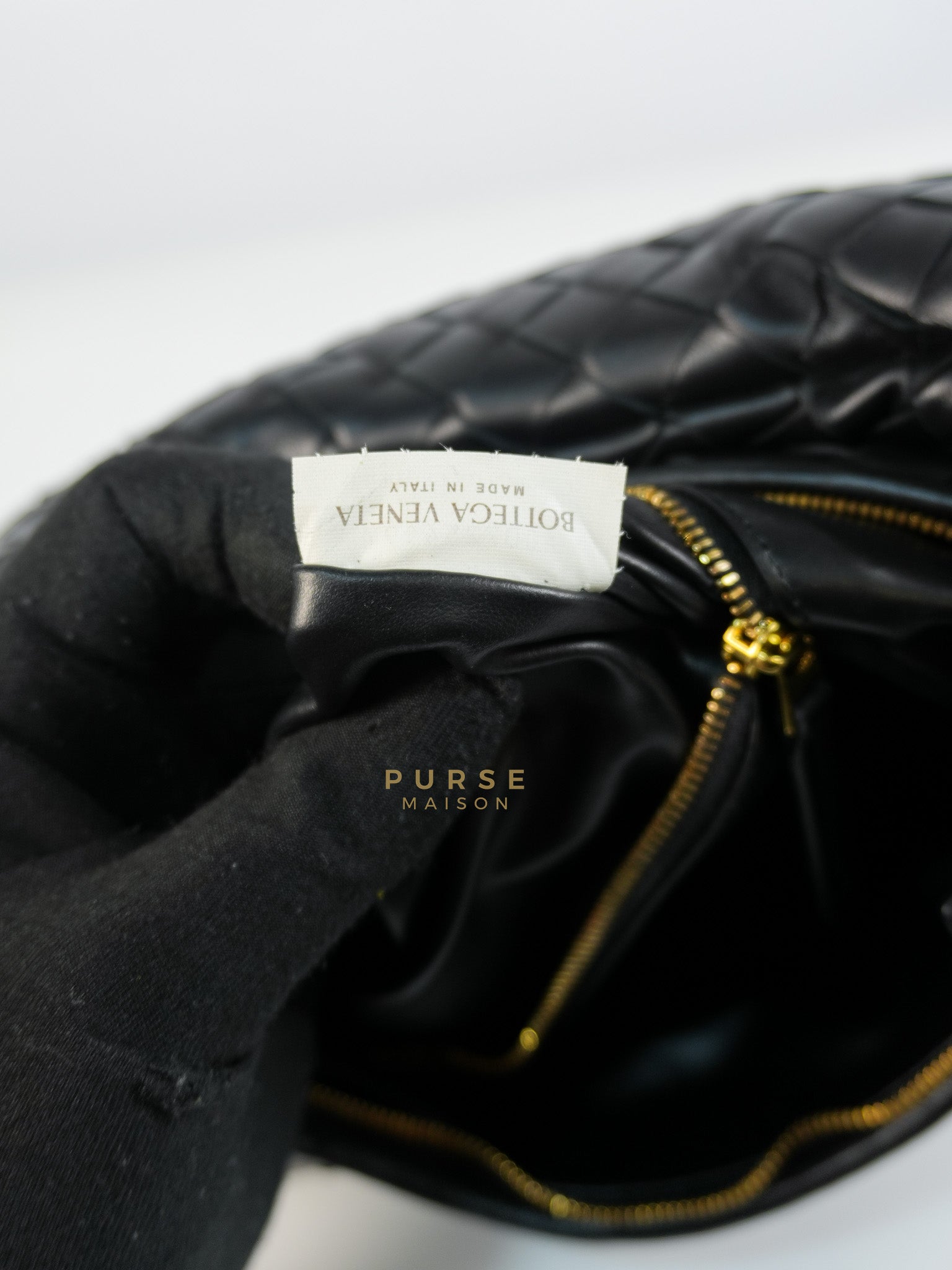 Gemeni Shoulder Bag Medium in Black Leather | Purse Maison Luxury Bags Shop