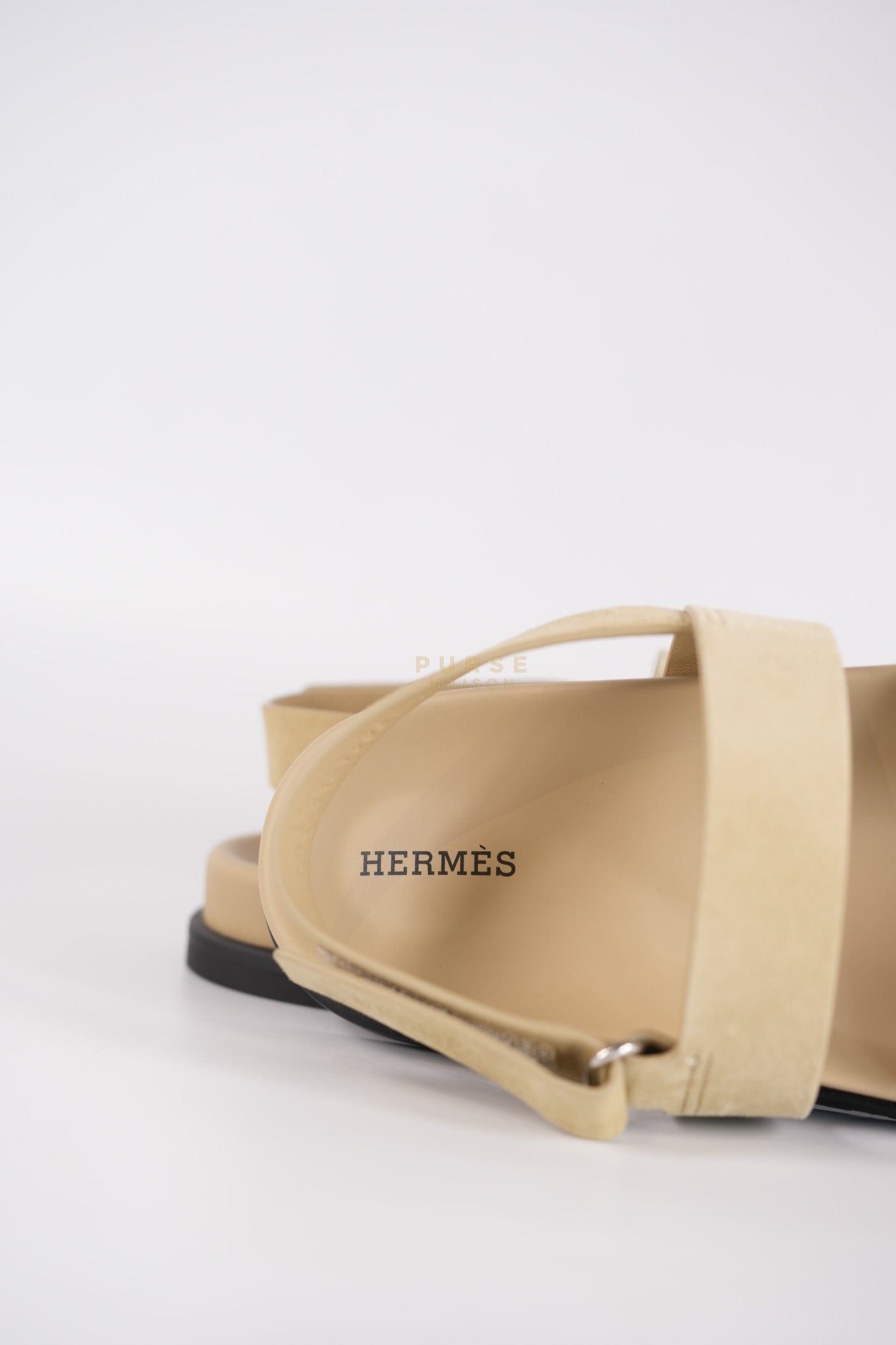 Genius Beige in Suede Leather Size 40EU (25.5cm) | Purse Maison Luxury Bags Shop