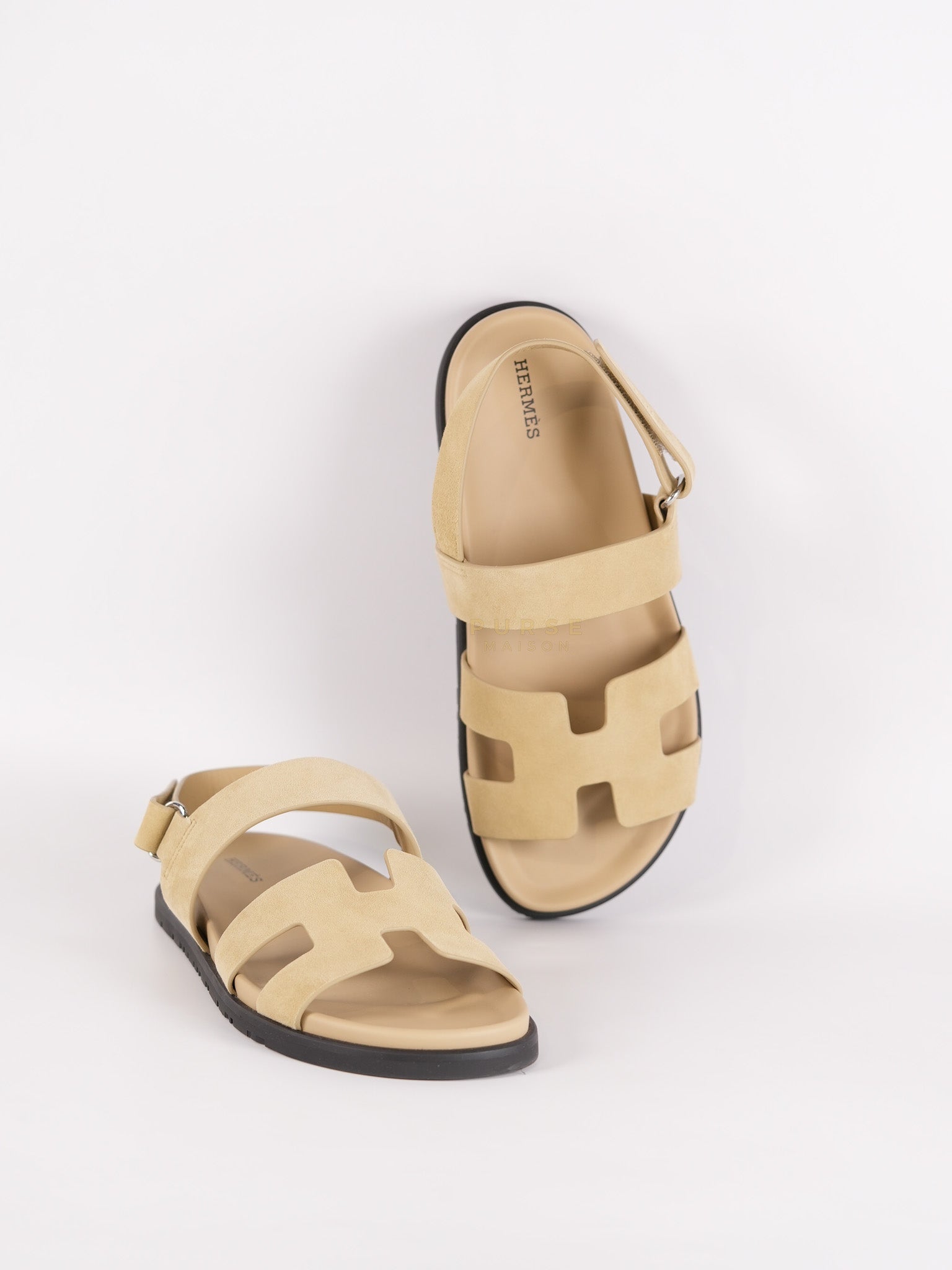 Genius Beige in Suede Leather Size 40EU (25.5cm) | Purse Maison Luxury Bags Shop