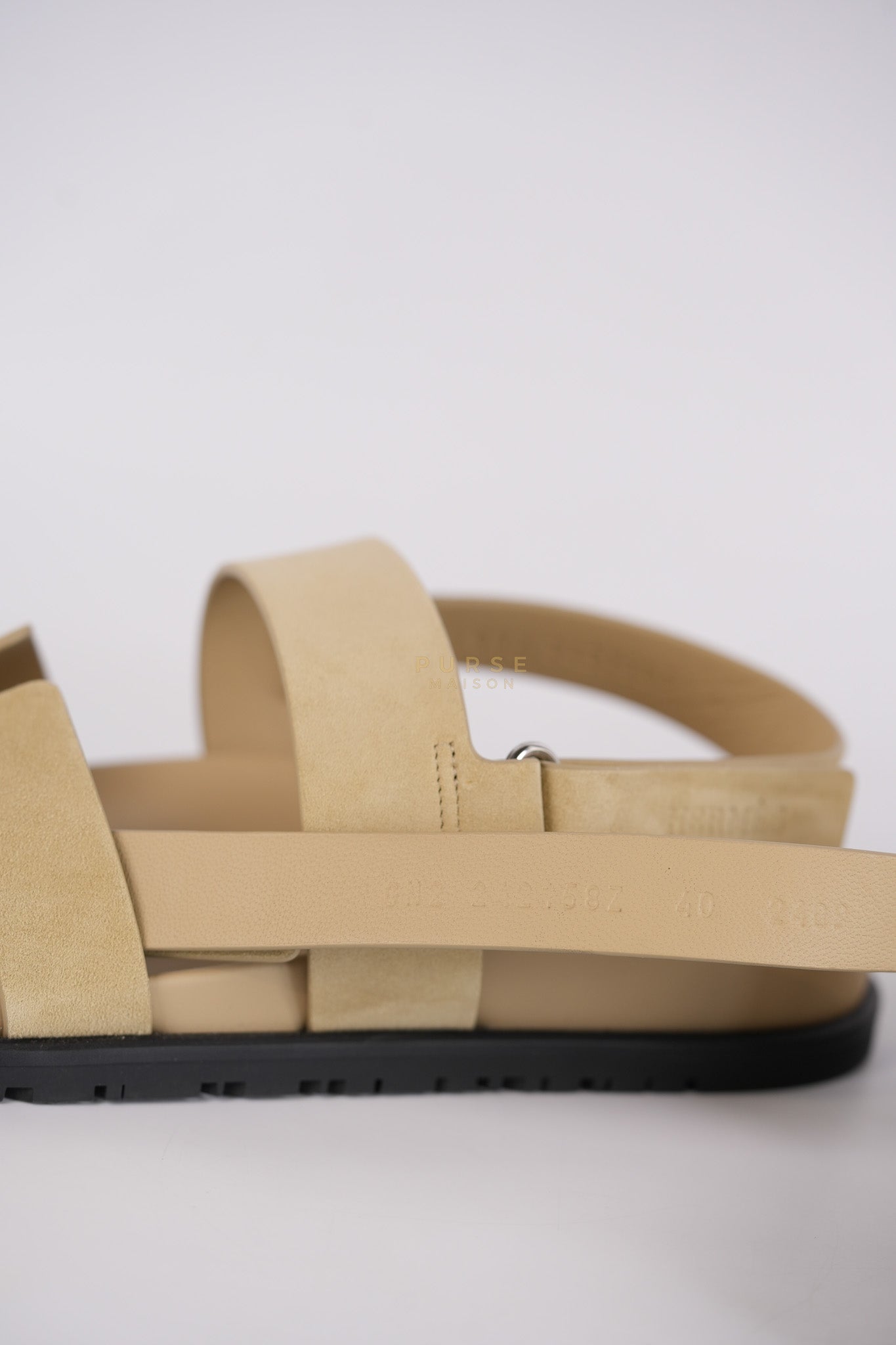 Genius Beige in Suede Leather Size 40EU (25.5cm) | Purse Maison Luxury Bags Shop