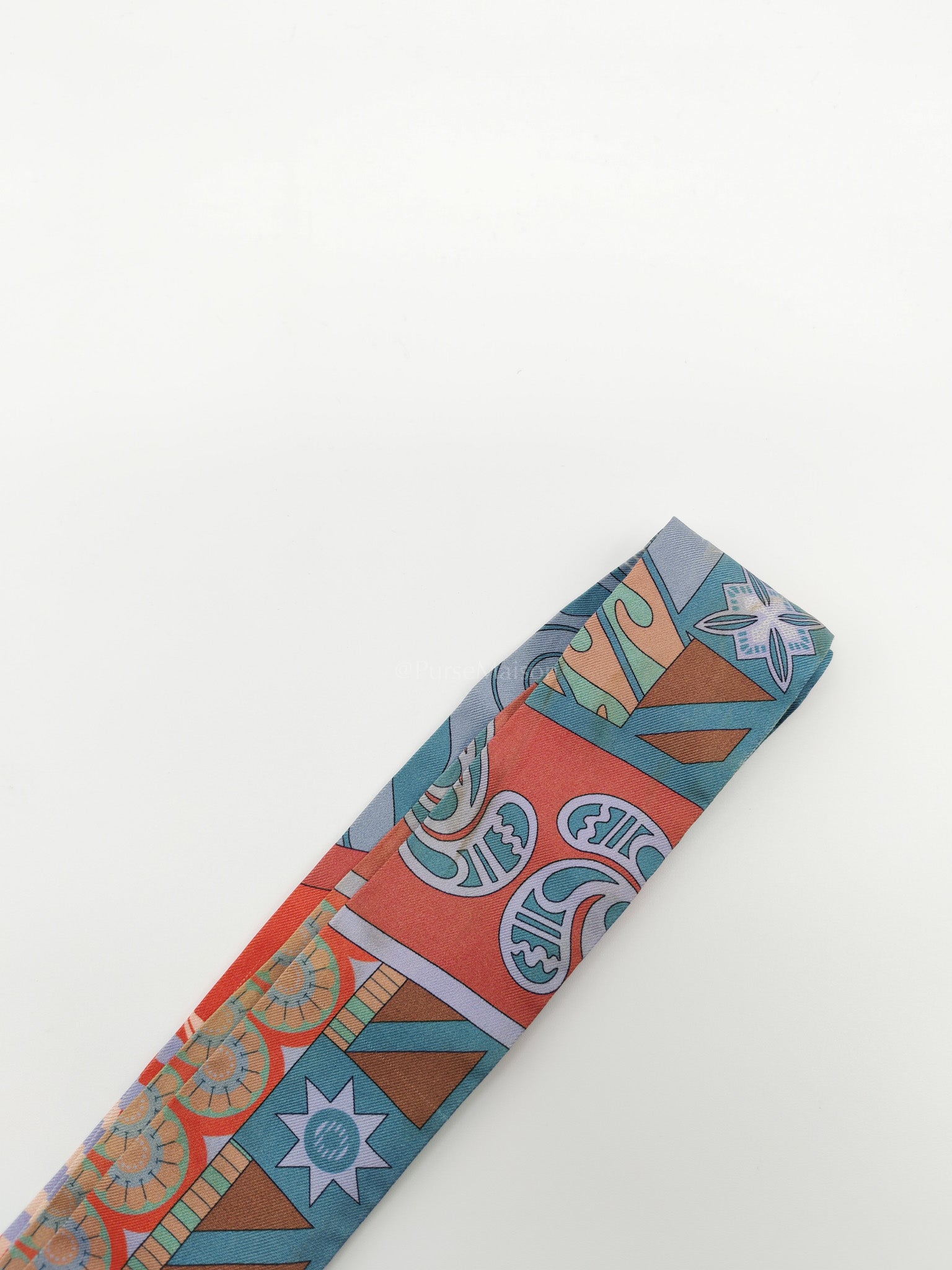 Geometrie Silk Twilly (Pair) | Purse Maison Luxury Bags Shop