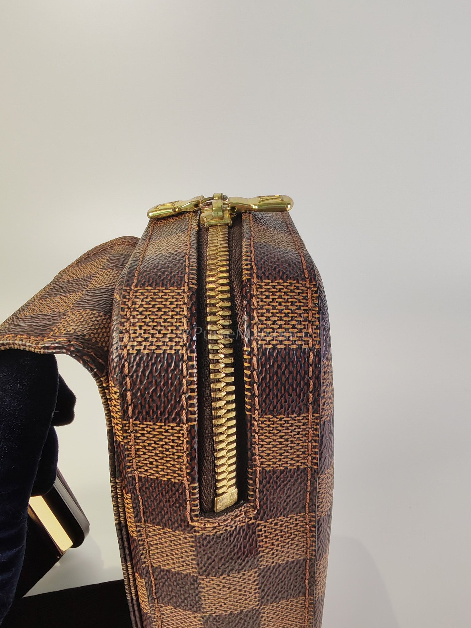 Geronimos Waist Bag In Damier Ebene Canvas (CA0014) | Purse Maison Luxury Bags Shop