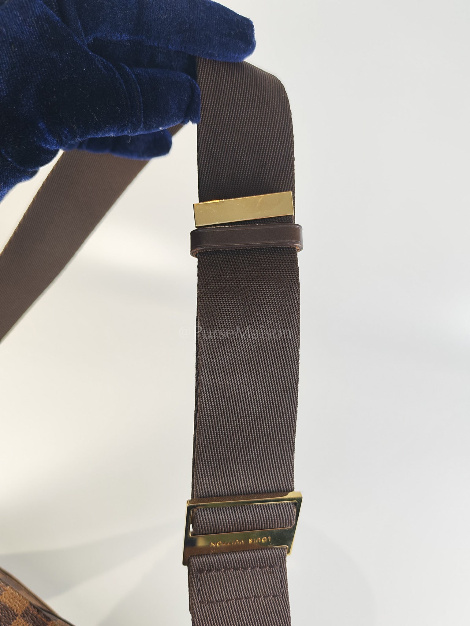 Geronimos Waist Bag In Damier Ebene Canvas (CA0014) | Purse Maison Luxury Bags Shop