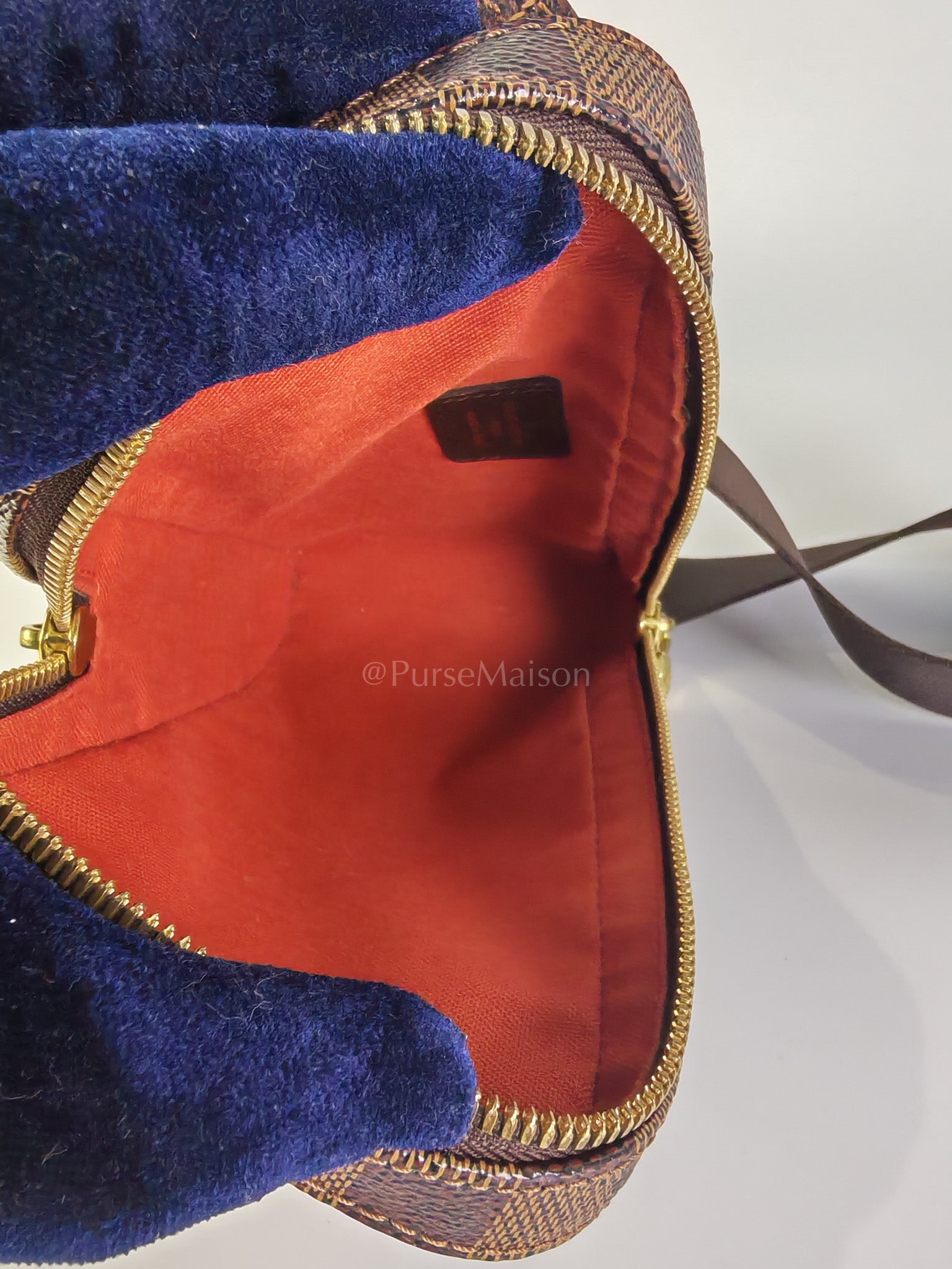 Geronimos Waist Bag In Damier Ebene Canvas (CA0014) | Purse Maison Luxury Bags Shop