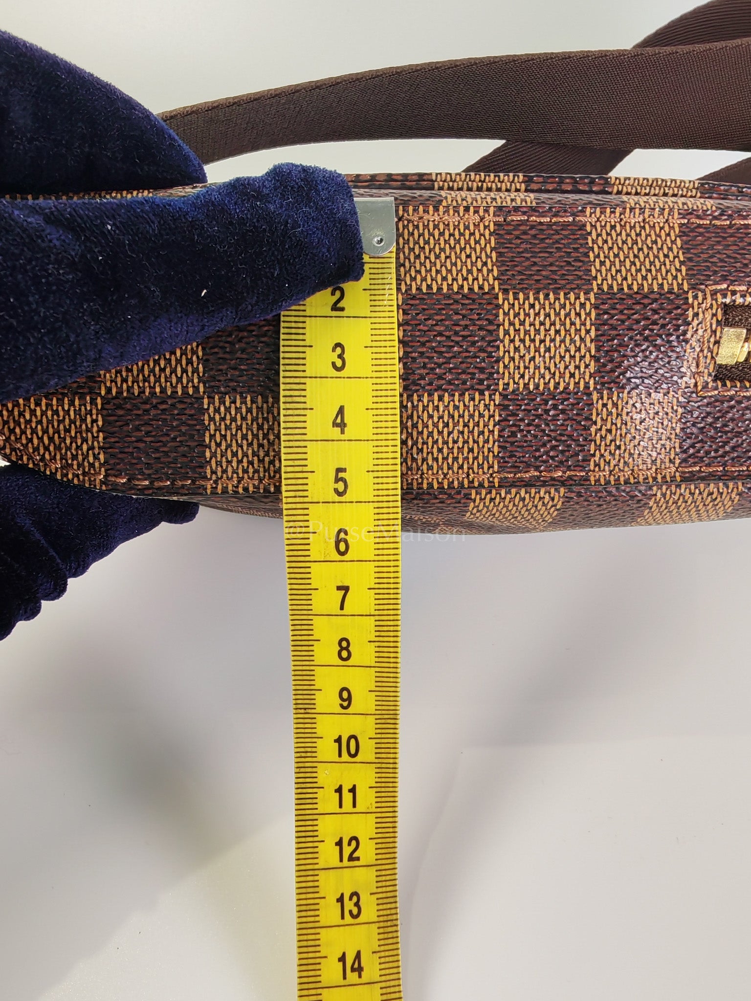 Geronimos Waist Bag In Damier Ebene Canvas (CA0014) | Purse Maison Luxury Bags Shop