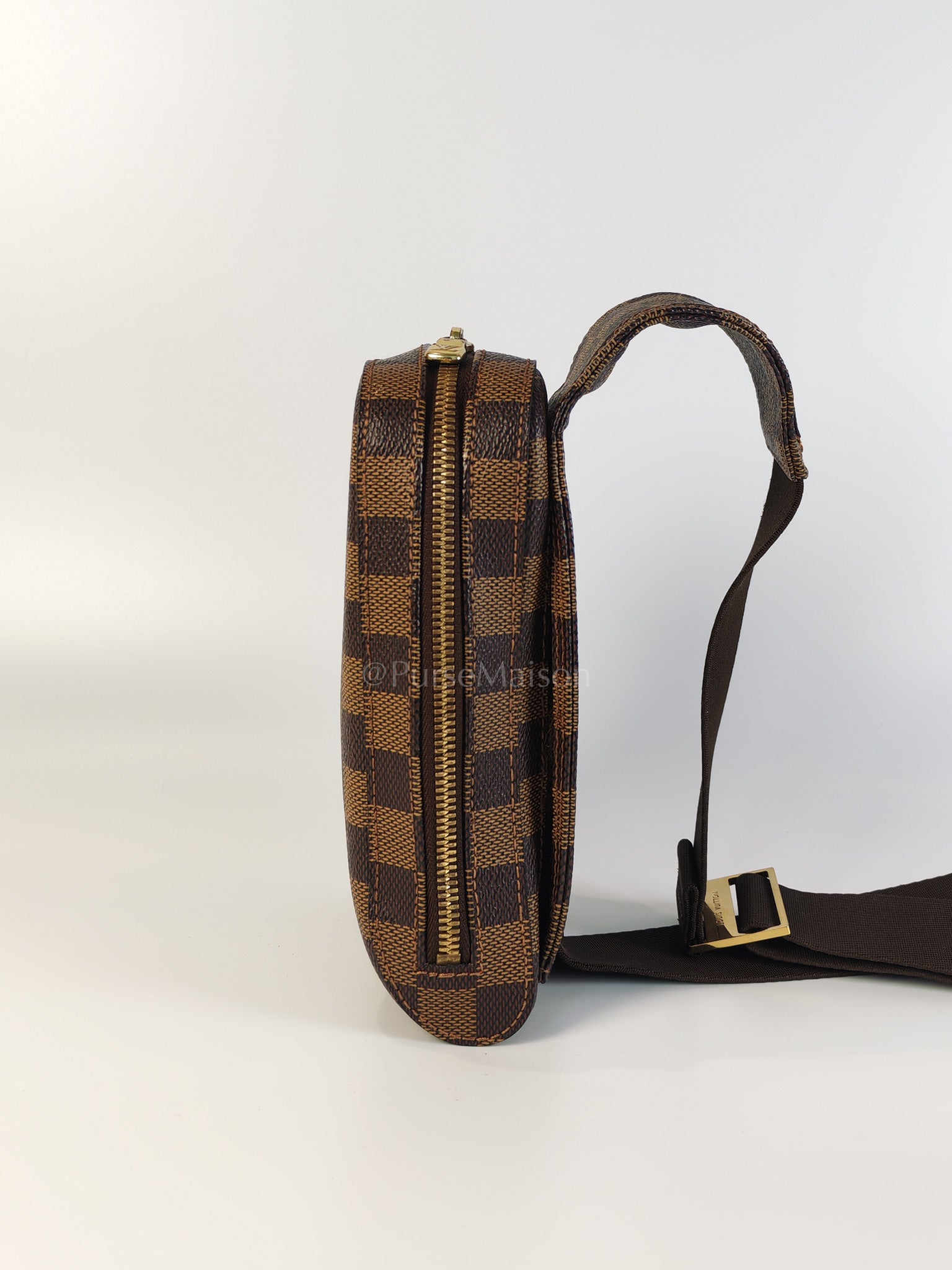 Geronimos Waist Bag In Damier Ebene Canvas (CA0014) | Purse Maison Luxury Bags Shop