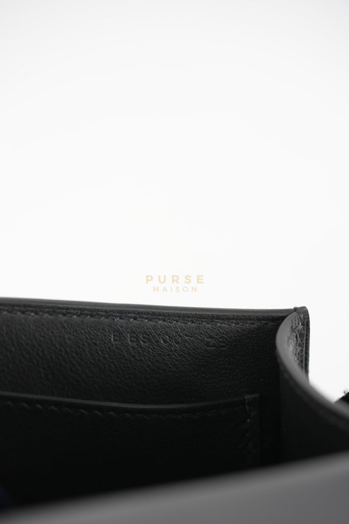 Geta Bag in Black Chevre Mysore Leather and Gold Hardware Stamp B (2023) | Purse Maison Luxury Bags Shop