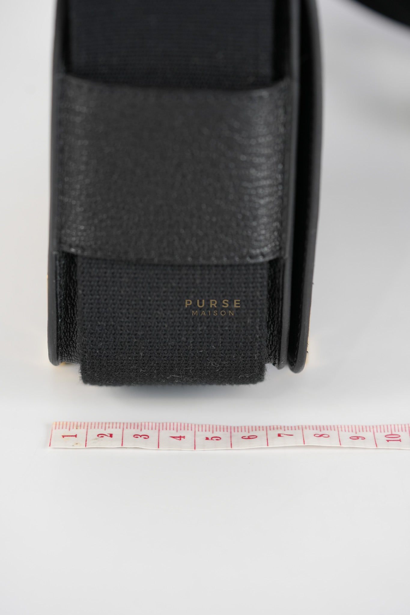 Geta in Black Chevre Mysore Sangle Fibre and Gold Hardware Stamp U (2022) | Purse Maison Luxury Bags Shop